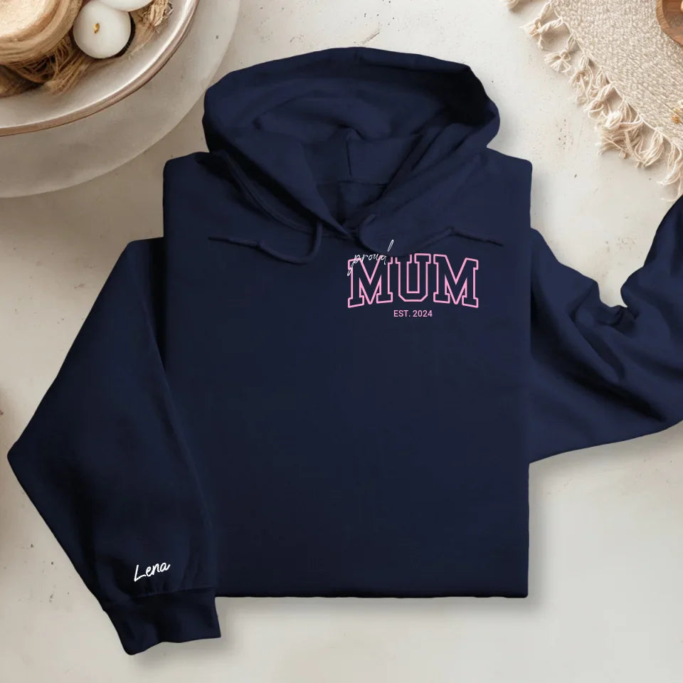 Hoodie Mockup V2 - Sleeve - Navy