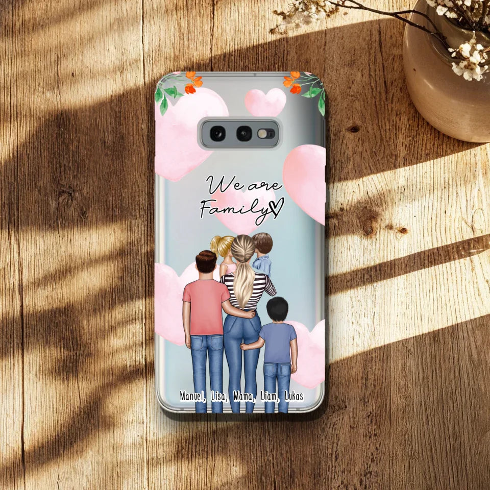 Personalisierte Handyhülle - Mama/Mutter mit 1-4 Kindern - Samsung