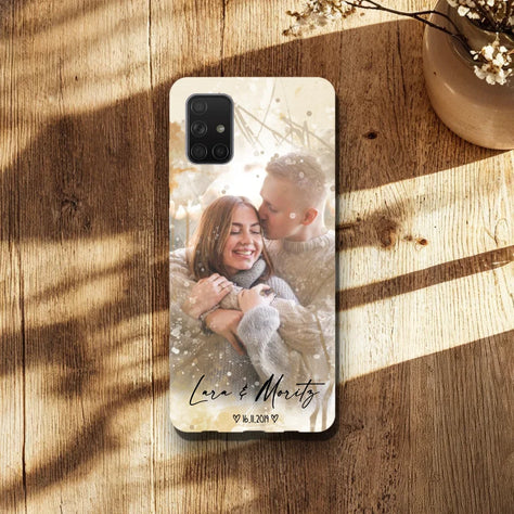 Personalisierte Handyhülle mit deinem Bild im Aquarell Stil - Samsung