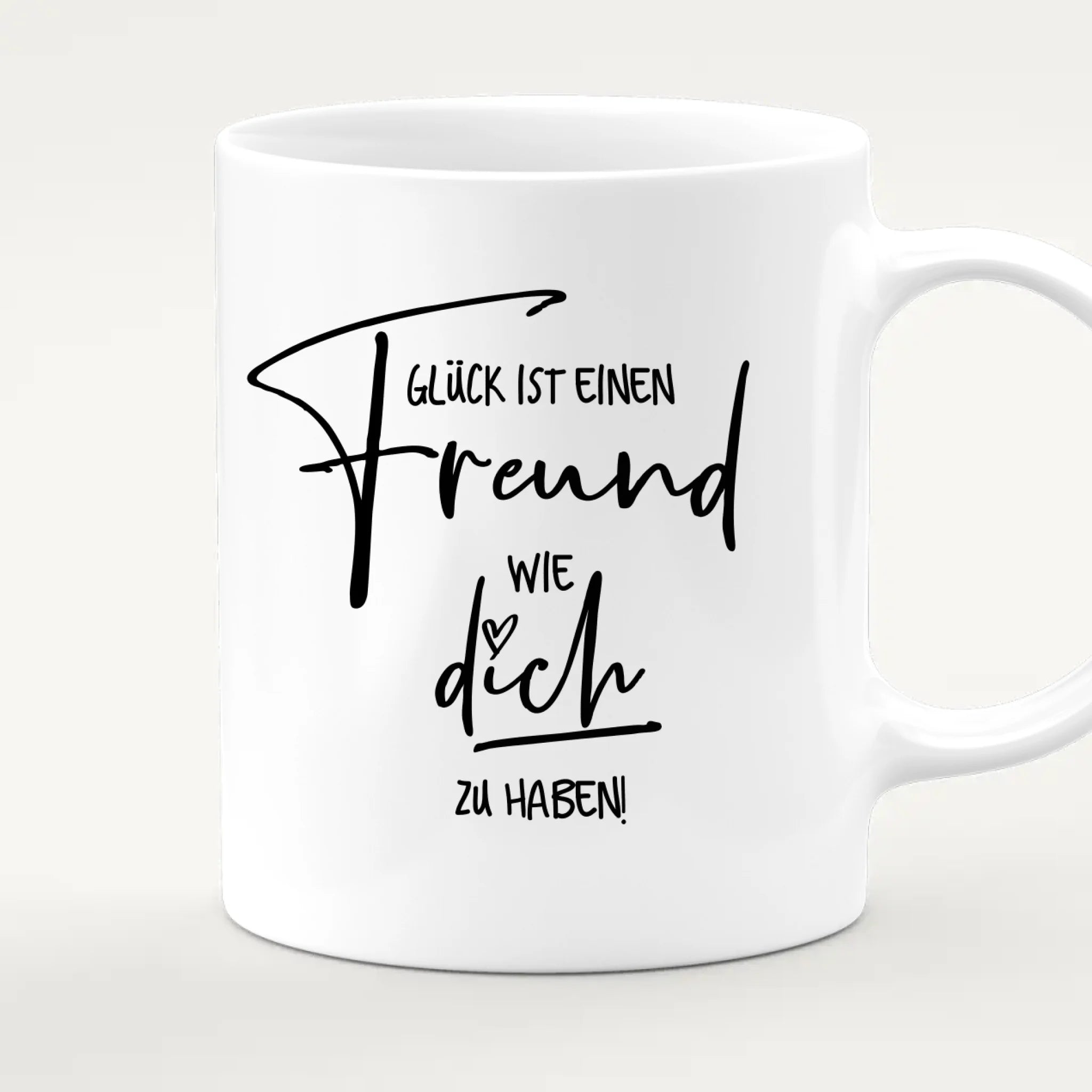 Personalisierte Tasse - Paar/Pärchen/Beste Freunde (1 Frau + 1 Mann stehend)