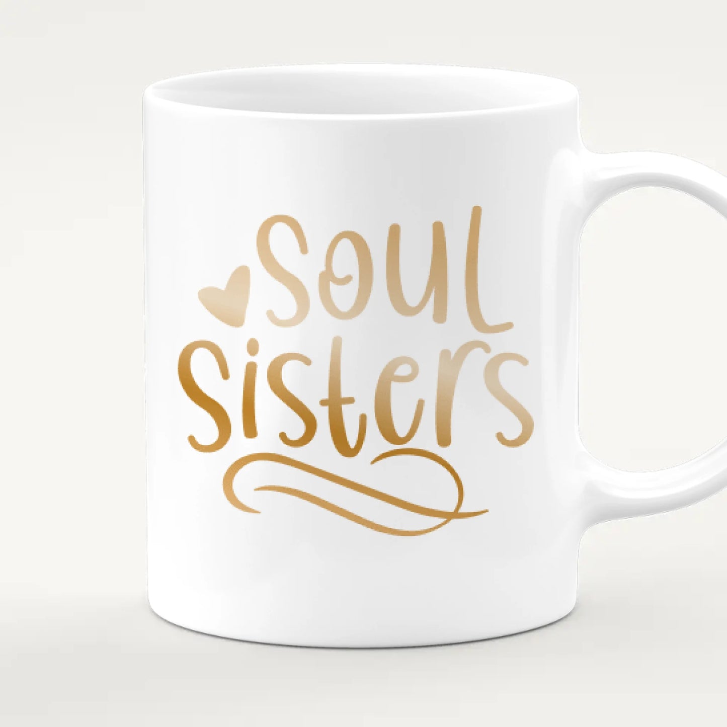 Personalisierte Tasse Beste Freundin (2 Freundinnen) - Weihnachtstasse