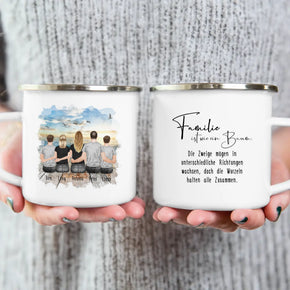 Tasse Familie + 1 Teenagerin + 2 Teenager