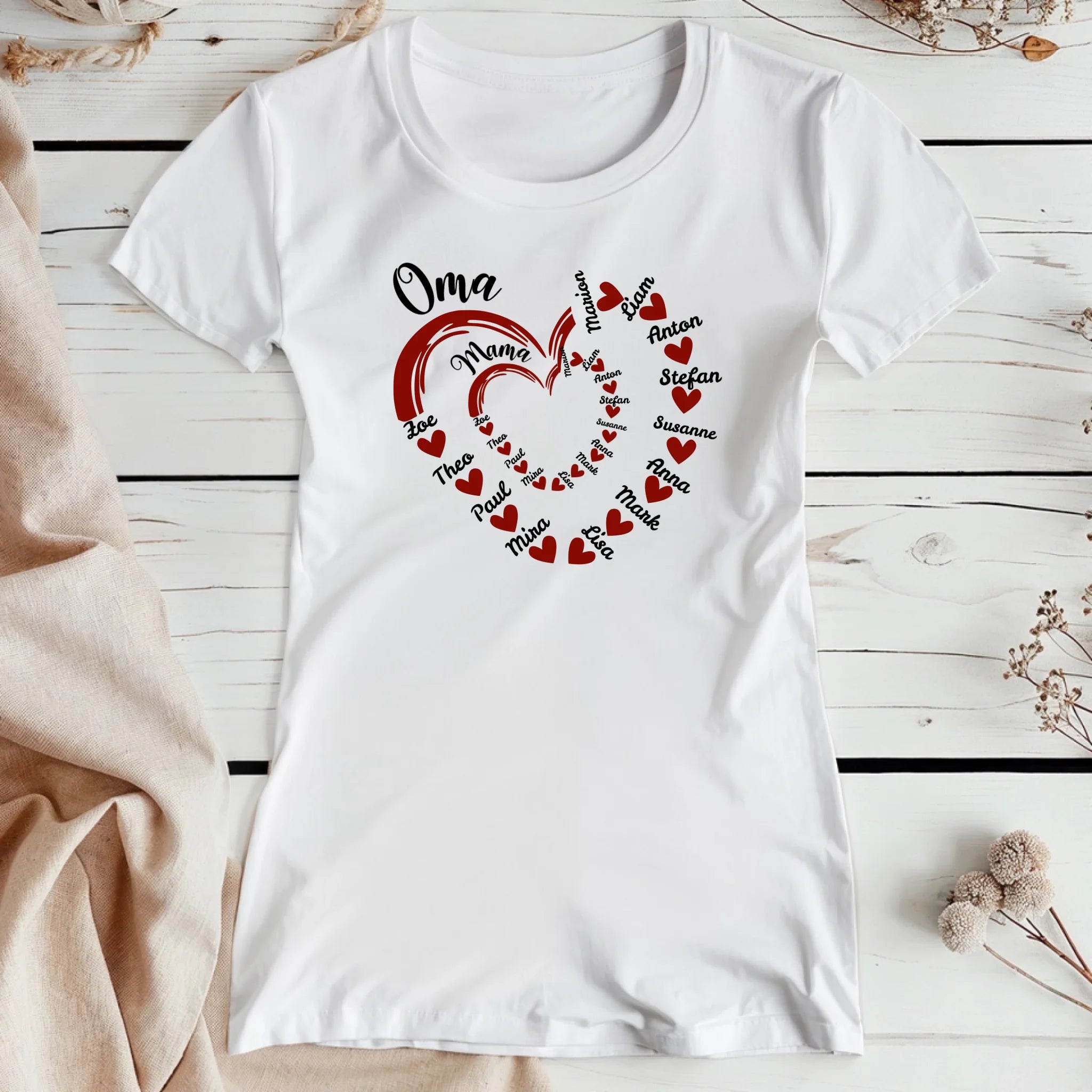 Personalisiertes T-Shirt - Mama's und Oma's Kinder/Enkel