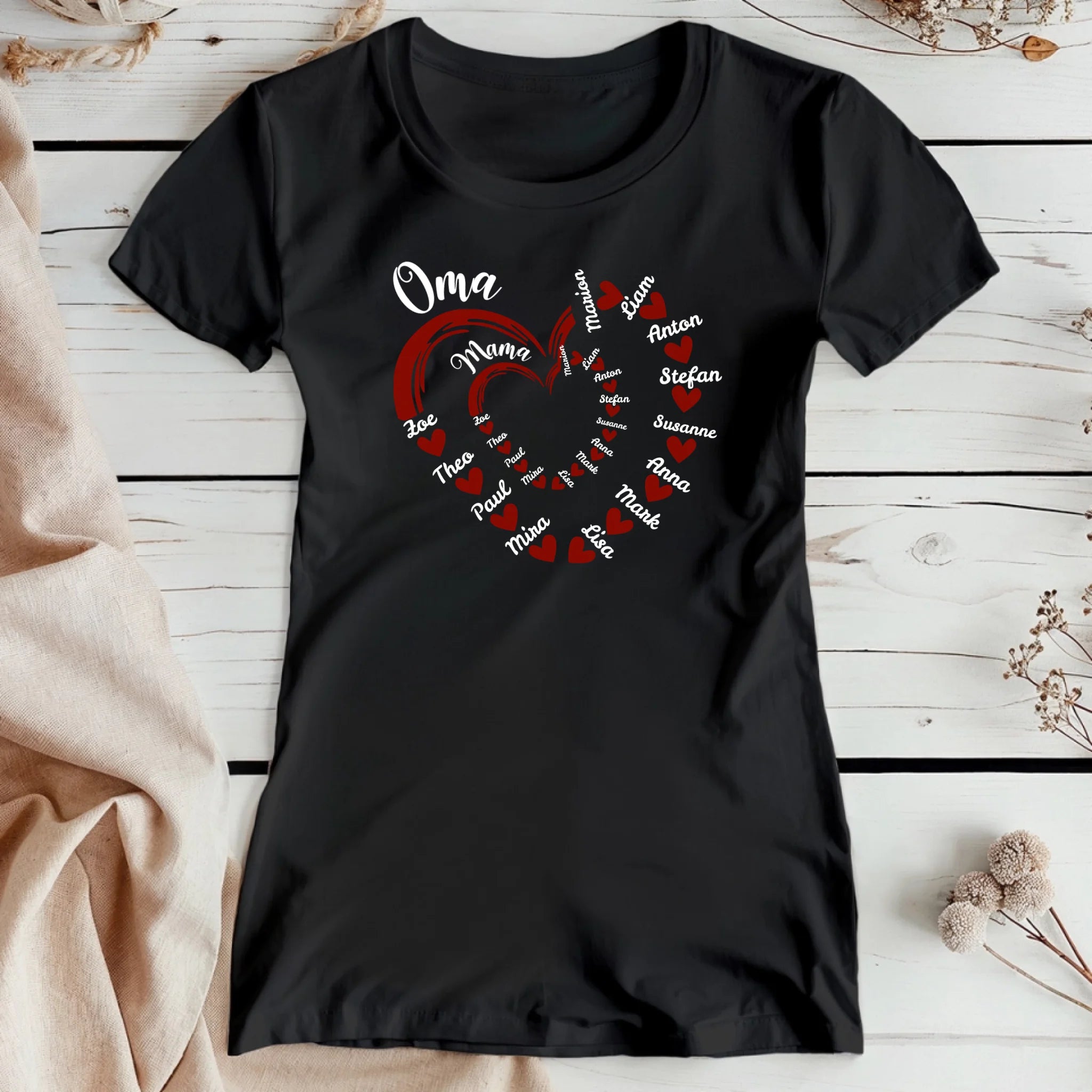 Personalisiertes T-Shirt - Mama's und Oma's Kinder/Enkel