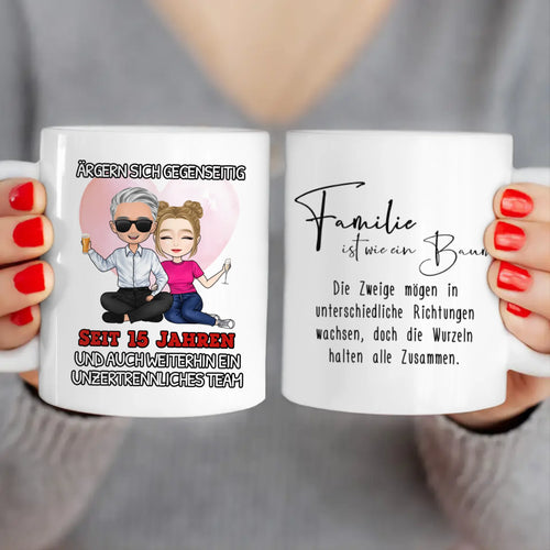 Personalisierte Tasse - Ärgern sich gegenseitig seit Jahren... Paar Tasse
