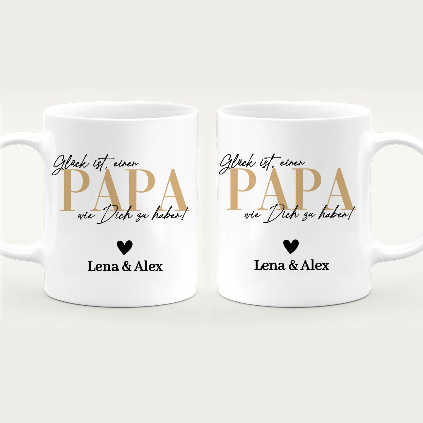 Personalisierte Tasse - Glück ist, einen Papa wie Dich zu haben