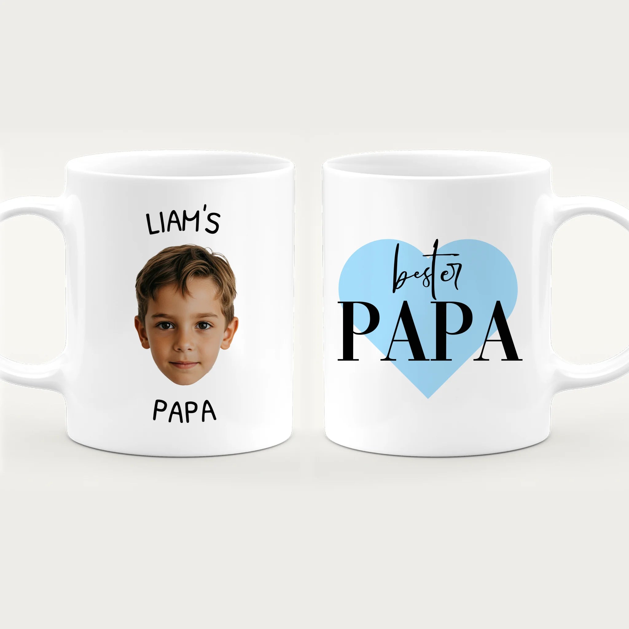 Personalisierte Tasse - Dieser Papa gehört zu - Mit Bild von Kind