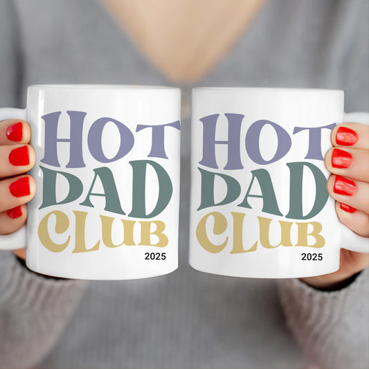 Personalisierte Tasse - Hot Dad Club mit Jahr