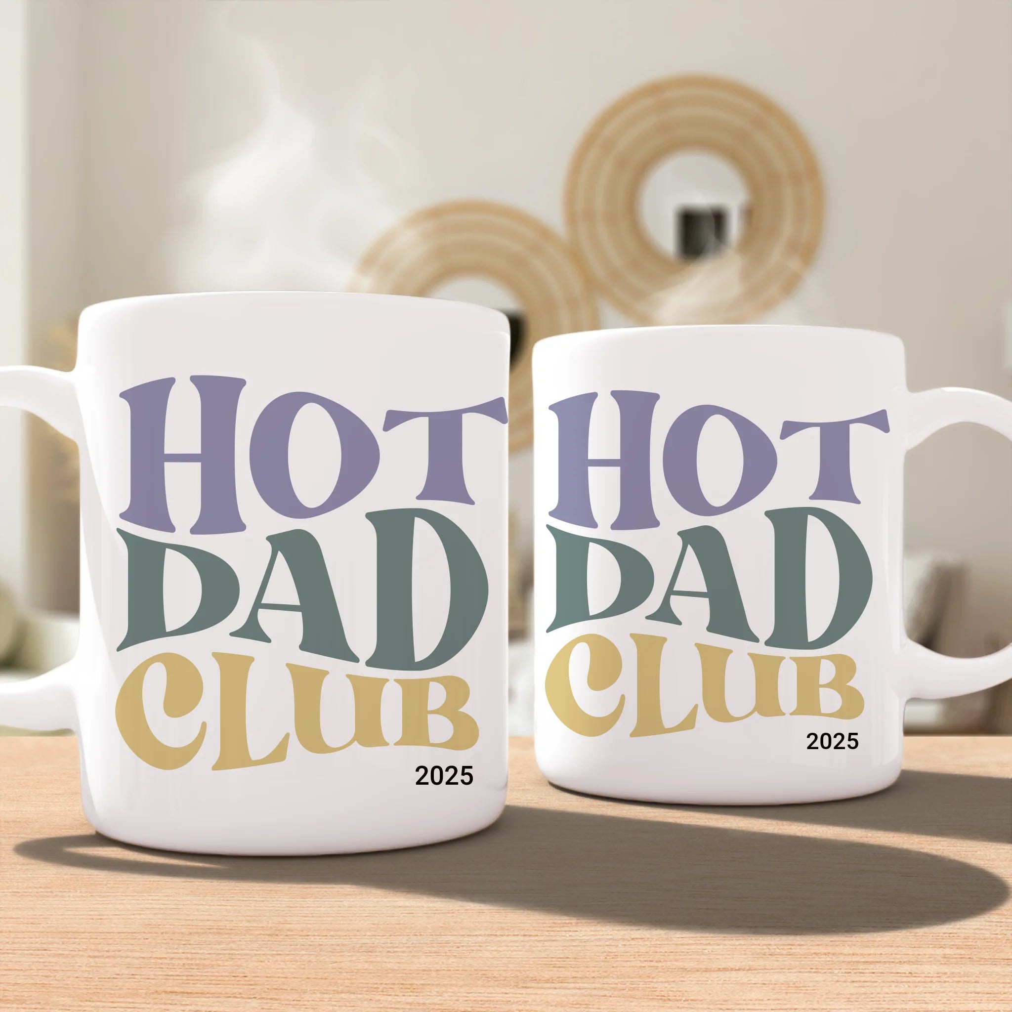 Personalisierte Tasse - Hot Dad Club mit Jahr