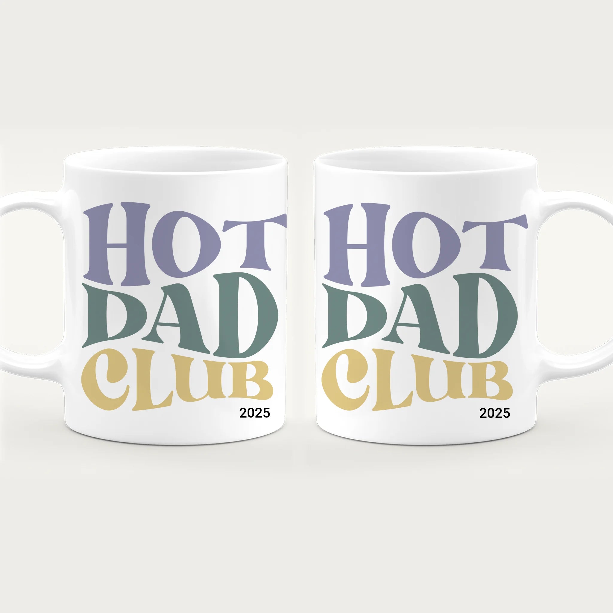 Personalisierte Tasse - Hot Dad Club mit Jahr