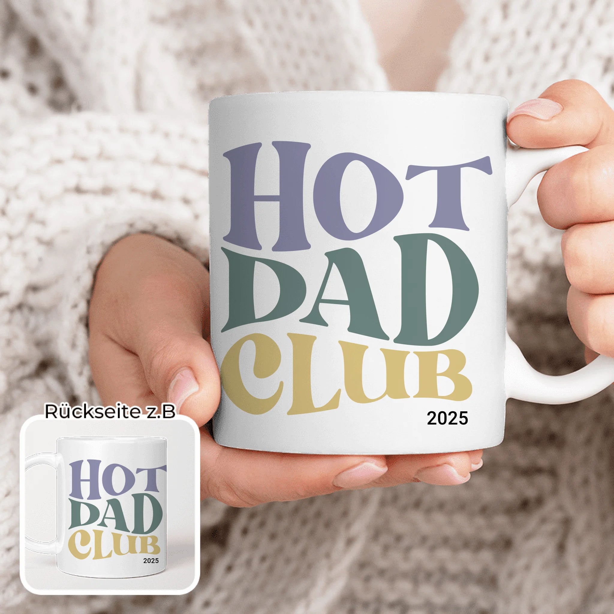 Personalisierte Tasse - Hot Dad Club mit Jahr