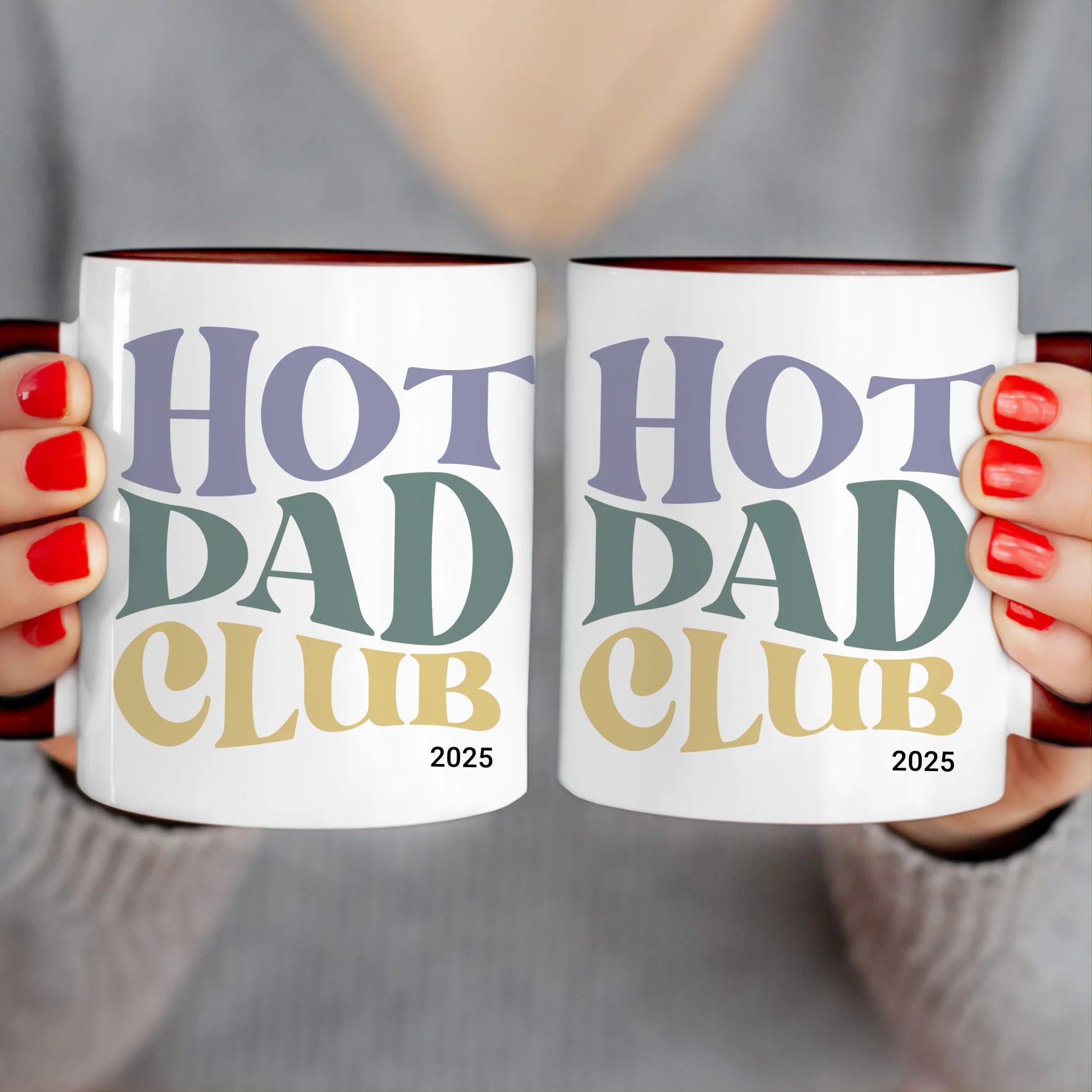 Personalisierte Tasse - Hot Dad Club mit Jahr