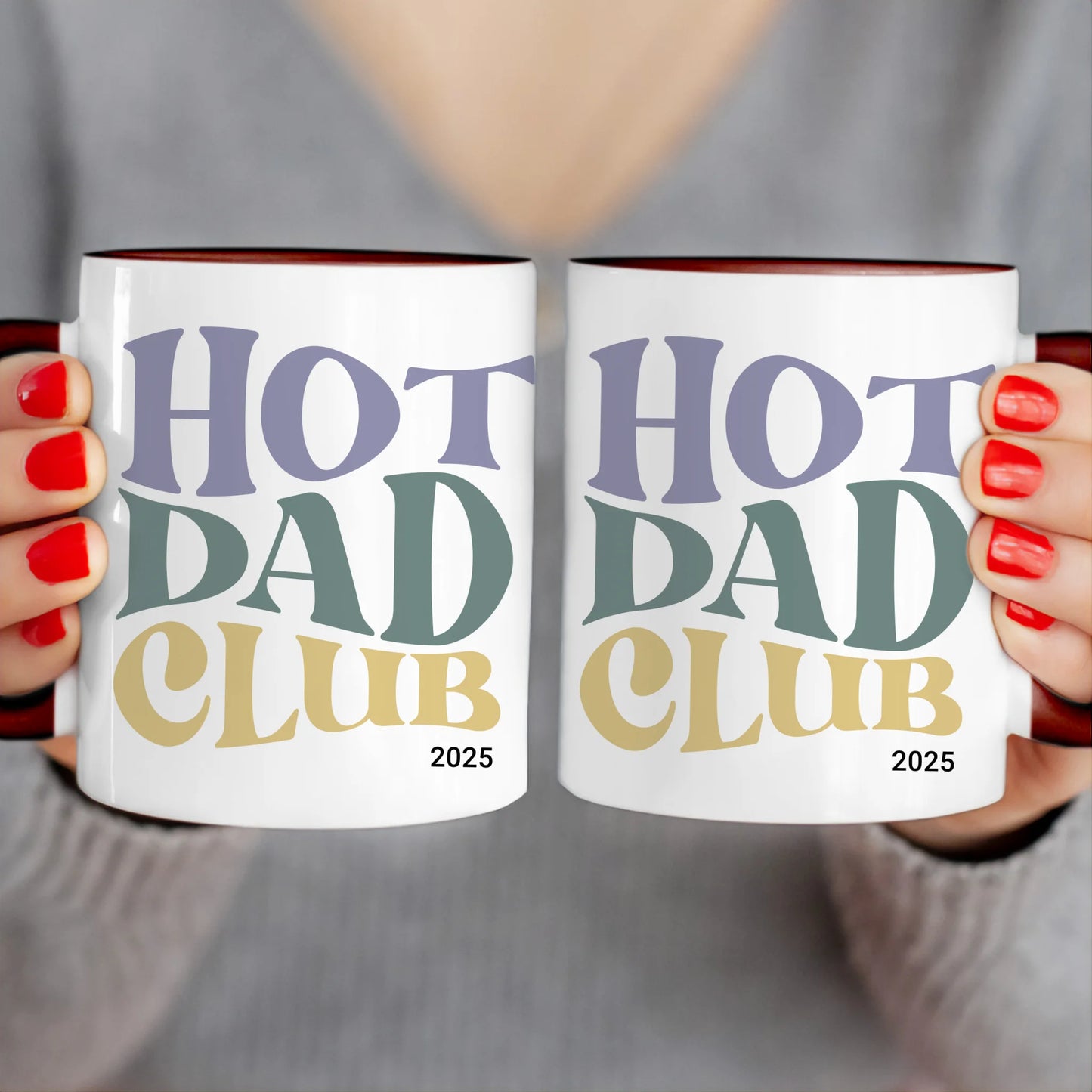 Personalisierte Tasse - Hot Dad Club mit Jahr