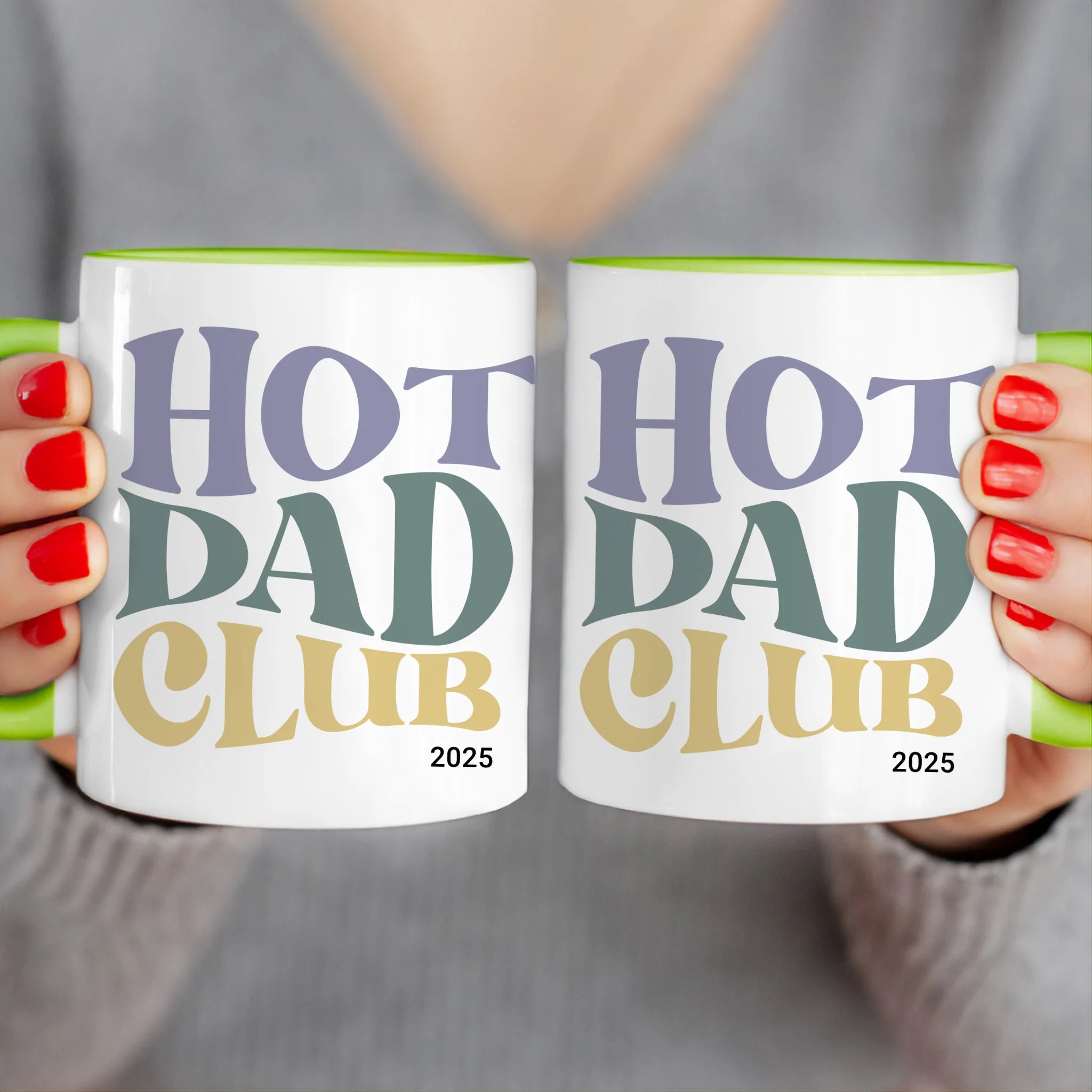 Personalisierte Tasse - Hot Dad Club mit Jahr
