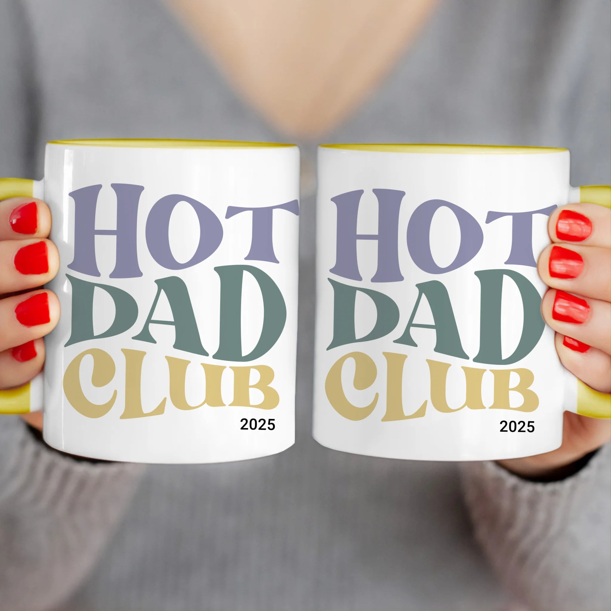 Personalisierte Tasse - Hot Dad Club mit Jahr