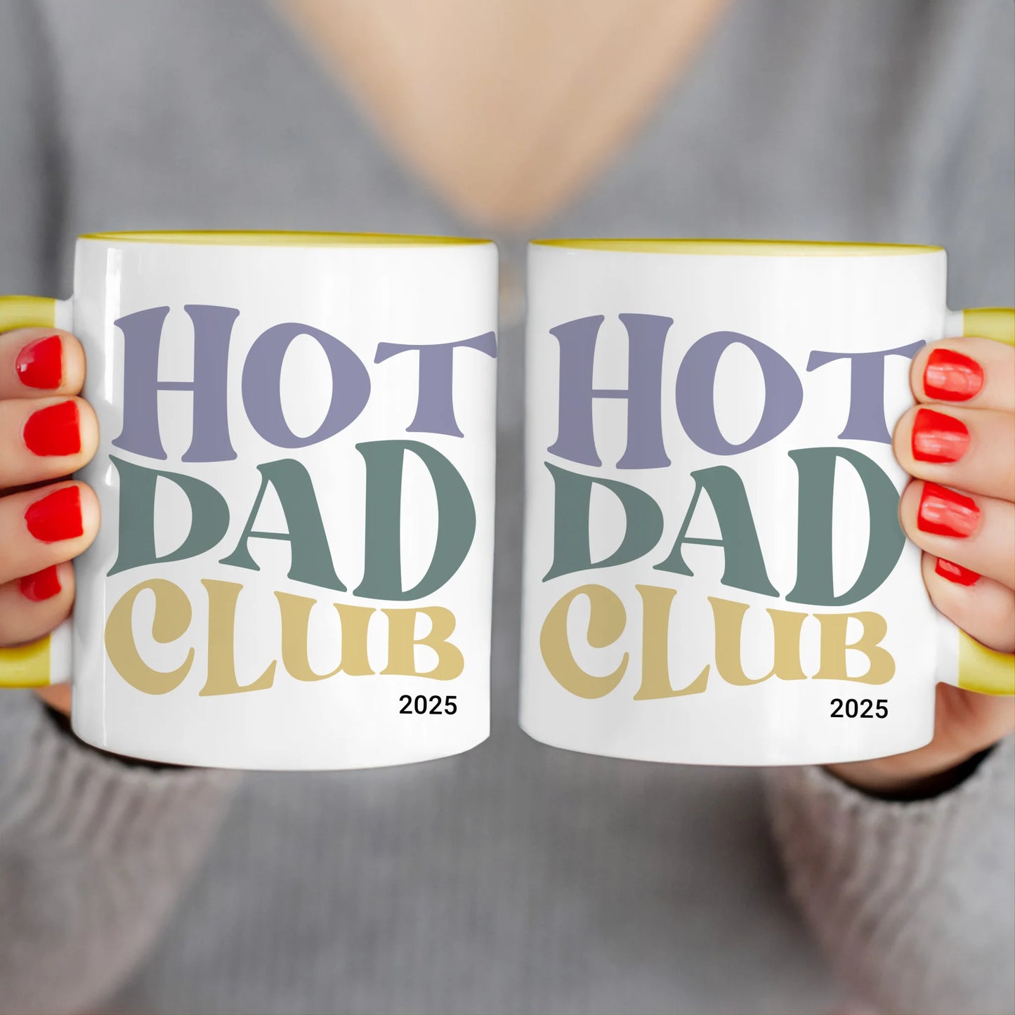 Personalisierte Tasse - Hot Dad Club mit Jahr