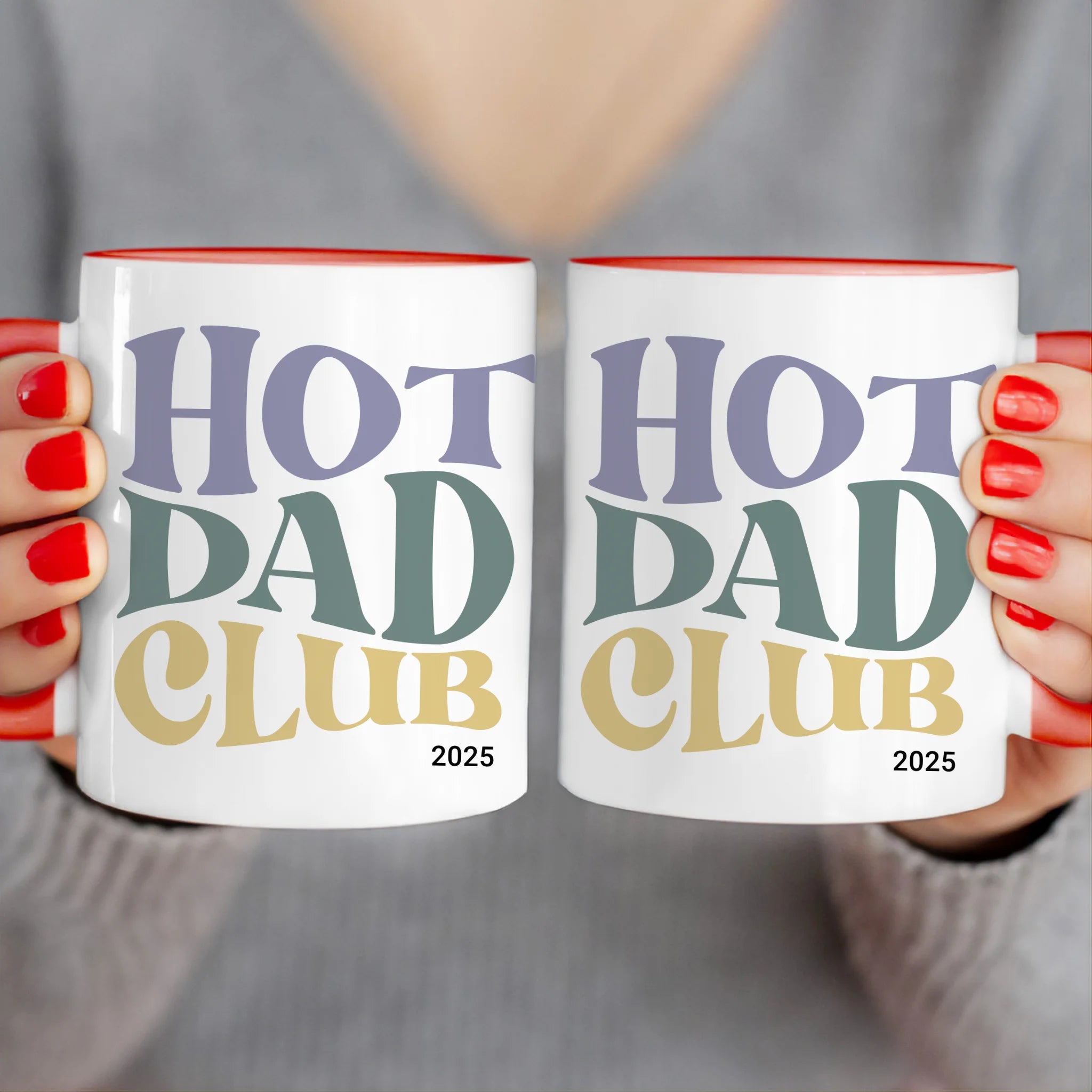 Personalisierte Tasse - Hot Dad Club mit Jahr