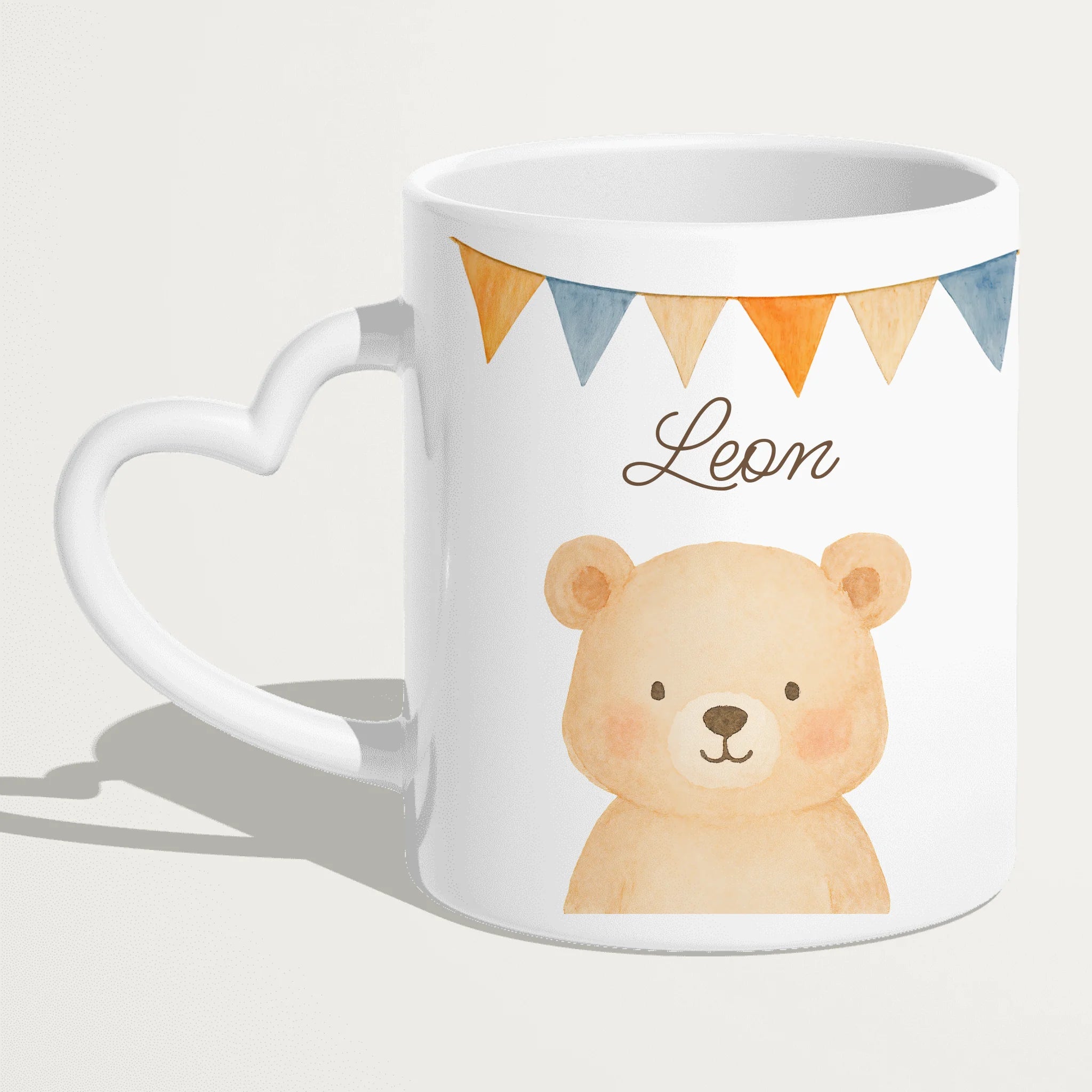 Personalisierte Kindertasse - 1 Tier und Kindername