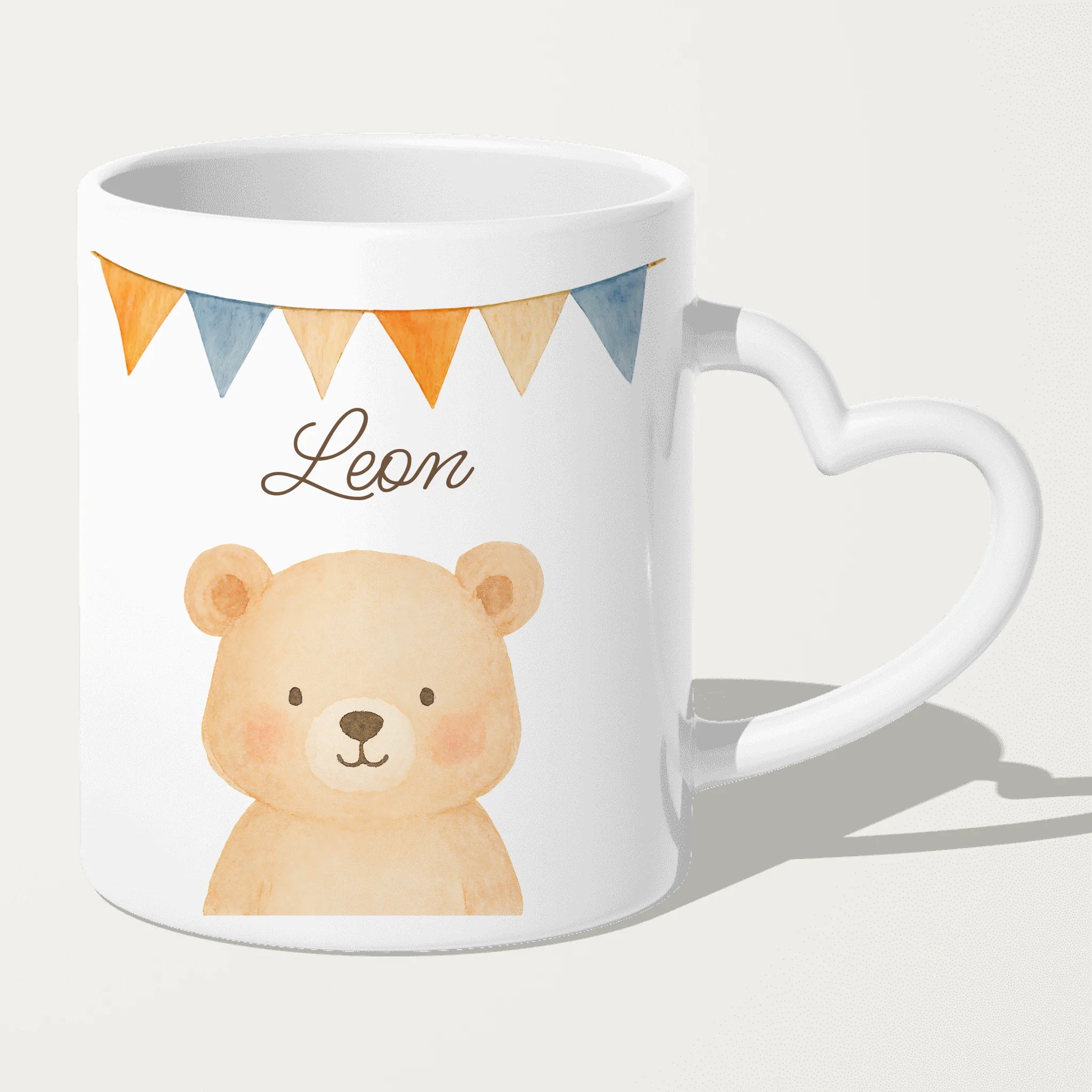 Personalisierte Kindertasse - 1 Tier und Kindername