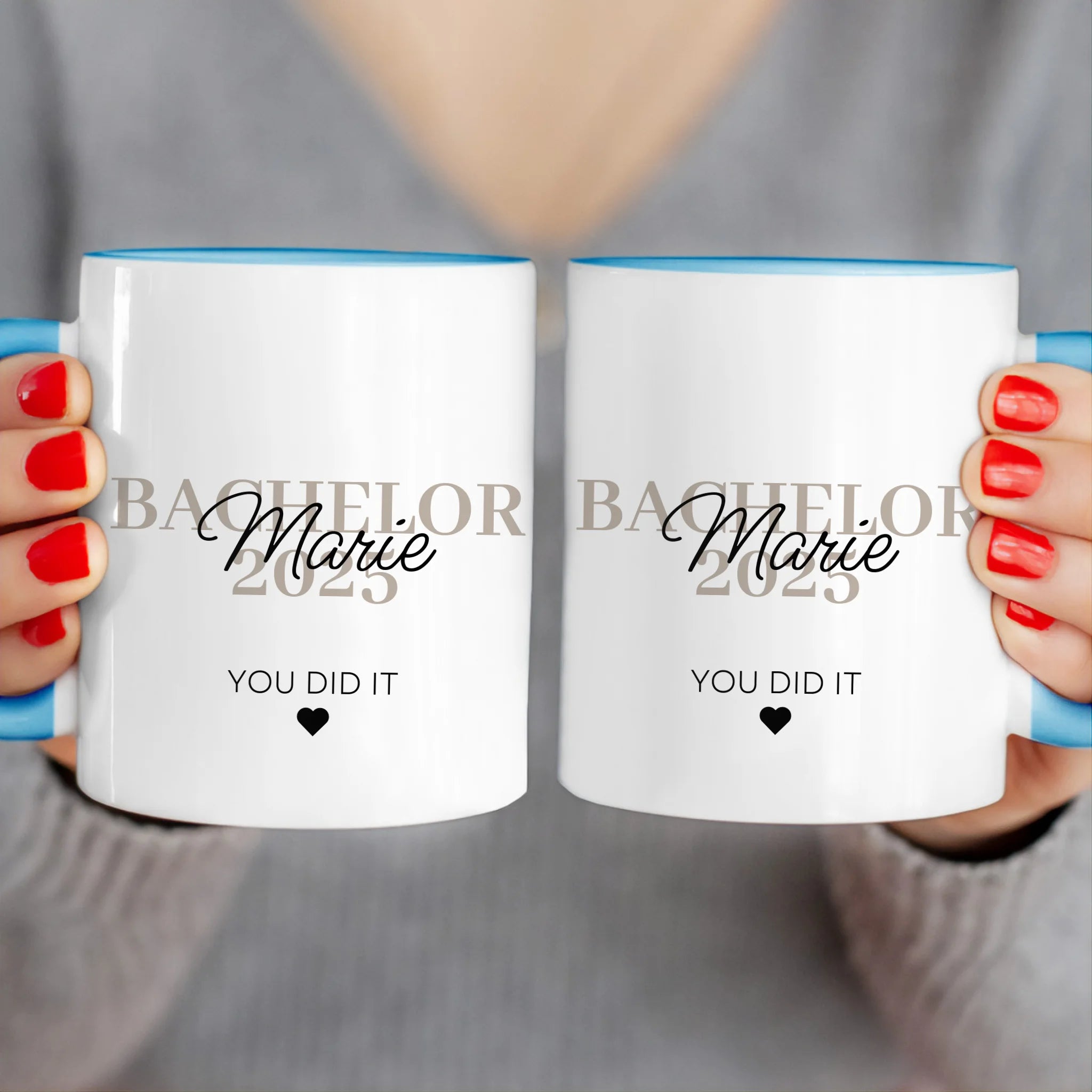 Personalisierte Tasse - Bachelor/Master/Abitur/Abschluss mit Name und Jahr - You did it