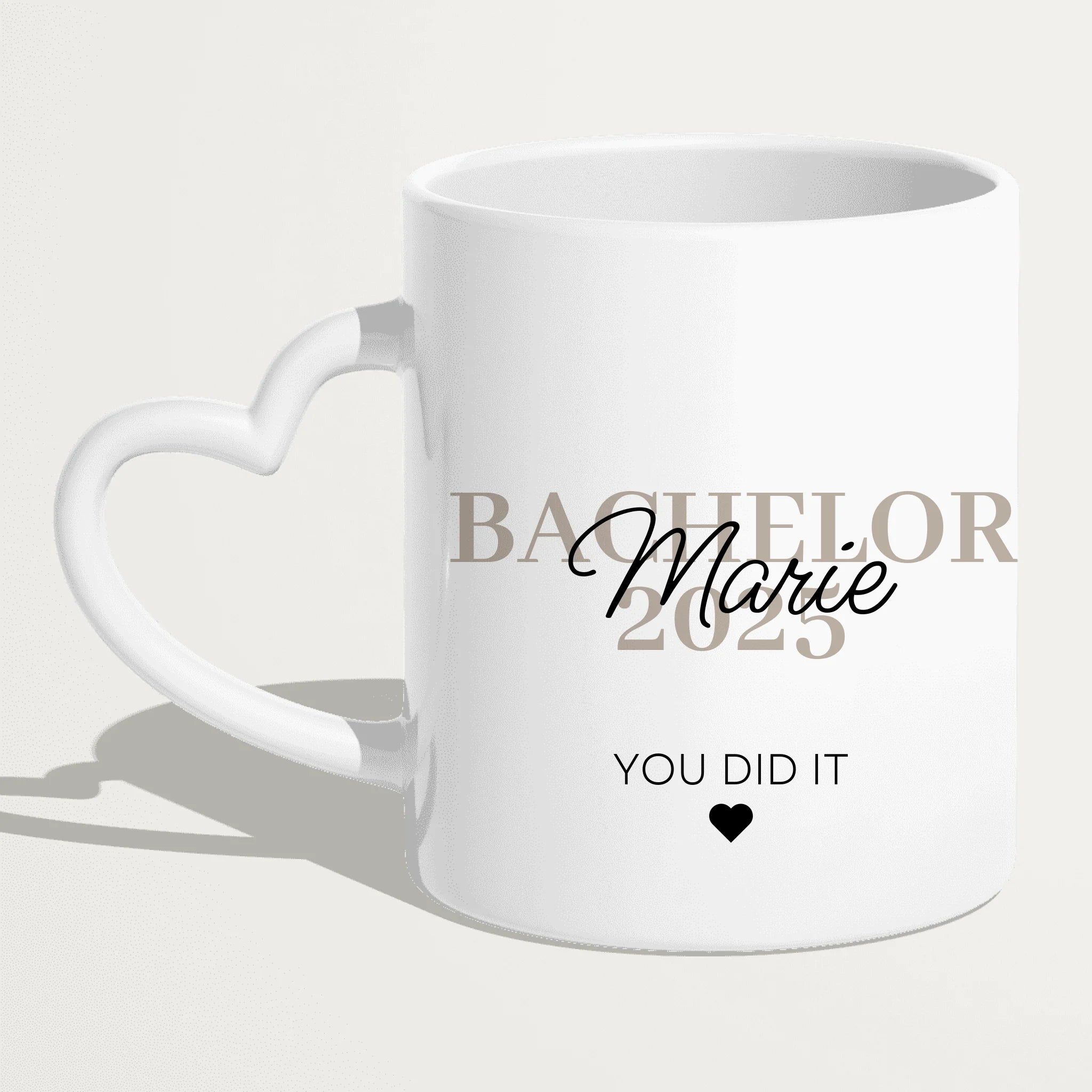 Personalisierte Tasse - Bachelor/Master/Abitur/Abschluss mit Name und Jahr - You did it