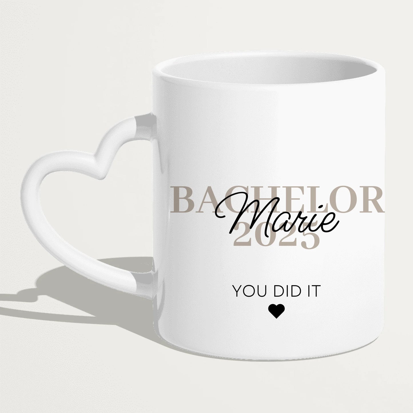 Personalisierte Tasse - Bachelor/Master/Abitur/Abschluss mit Name und Jahr - You did it