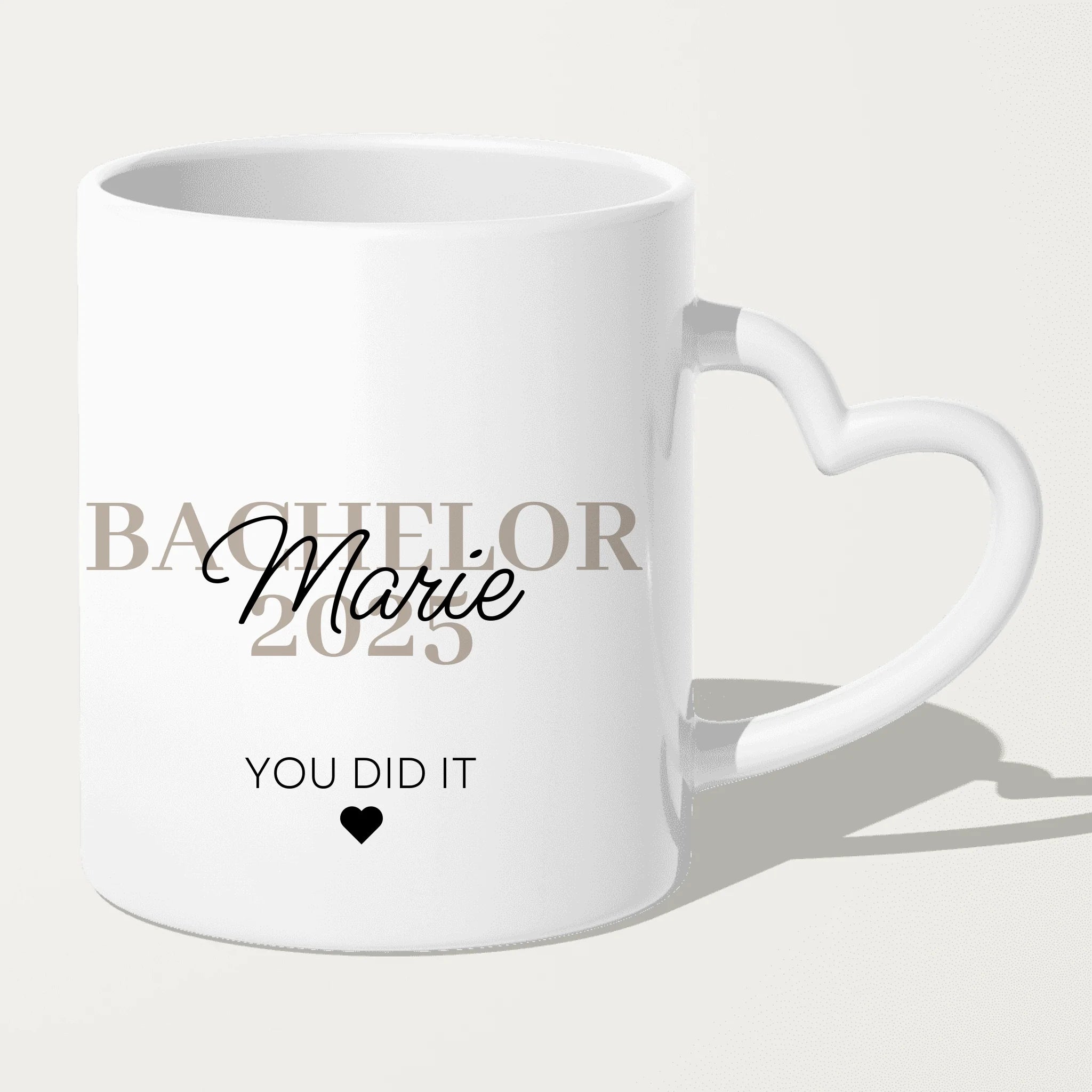 Personalisierte Tasse - Bachelor/Master/Abitur/Abschluss mit Name und Jahr - You did it