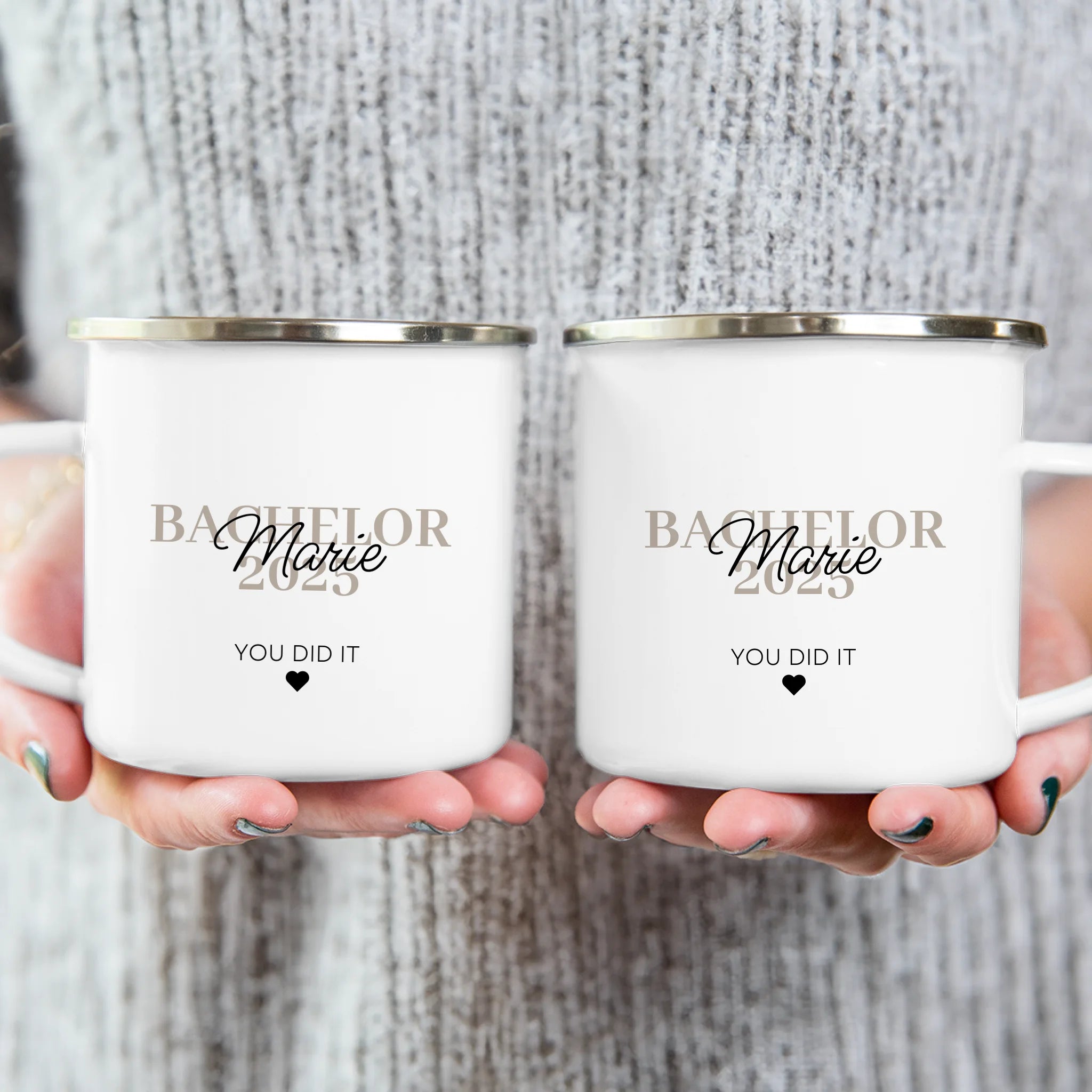 Personalisierte Tasse - Bachelor/Master/Abitur/Abschluss mit Name und Jahr - You did it