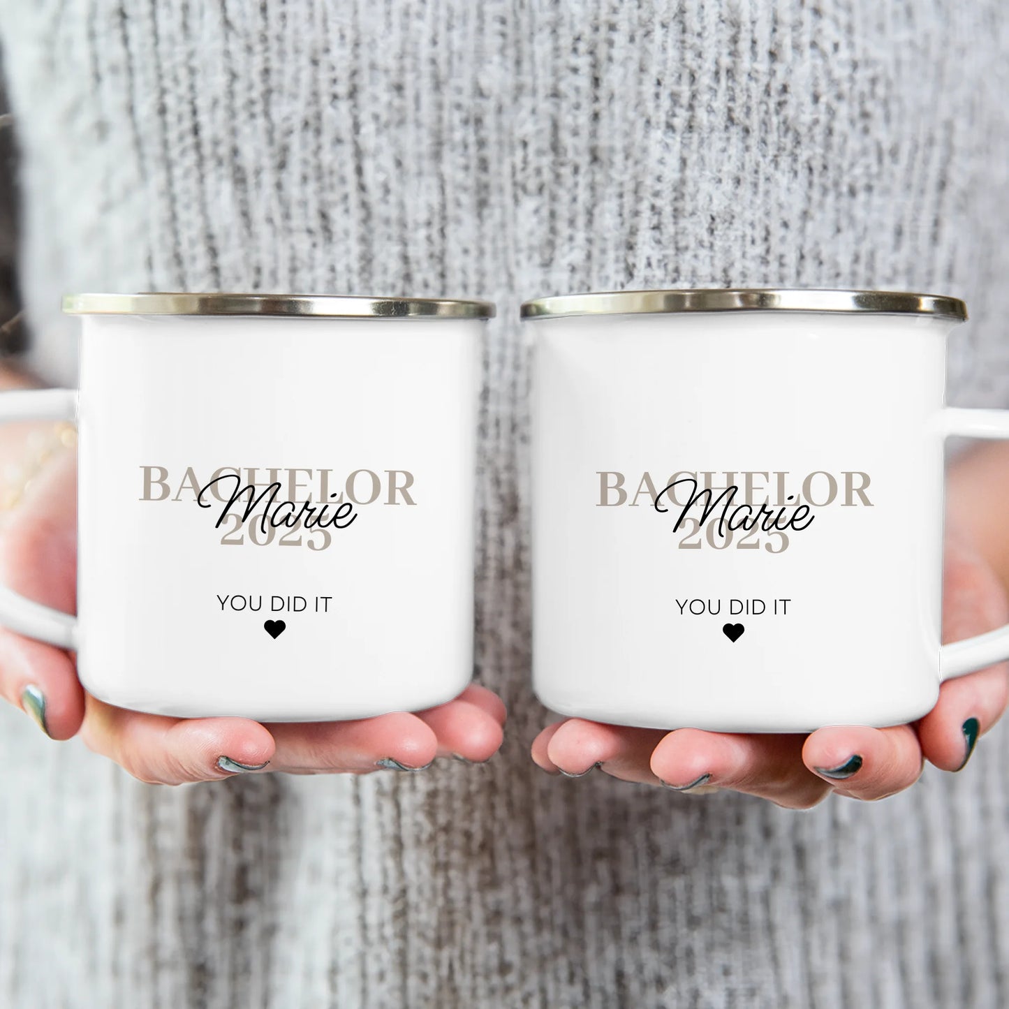 Personalisierte Tasse - Bachelor/Master/Abitur/Abschluss mit Name und Jahr - You did it