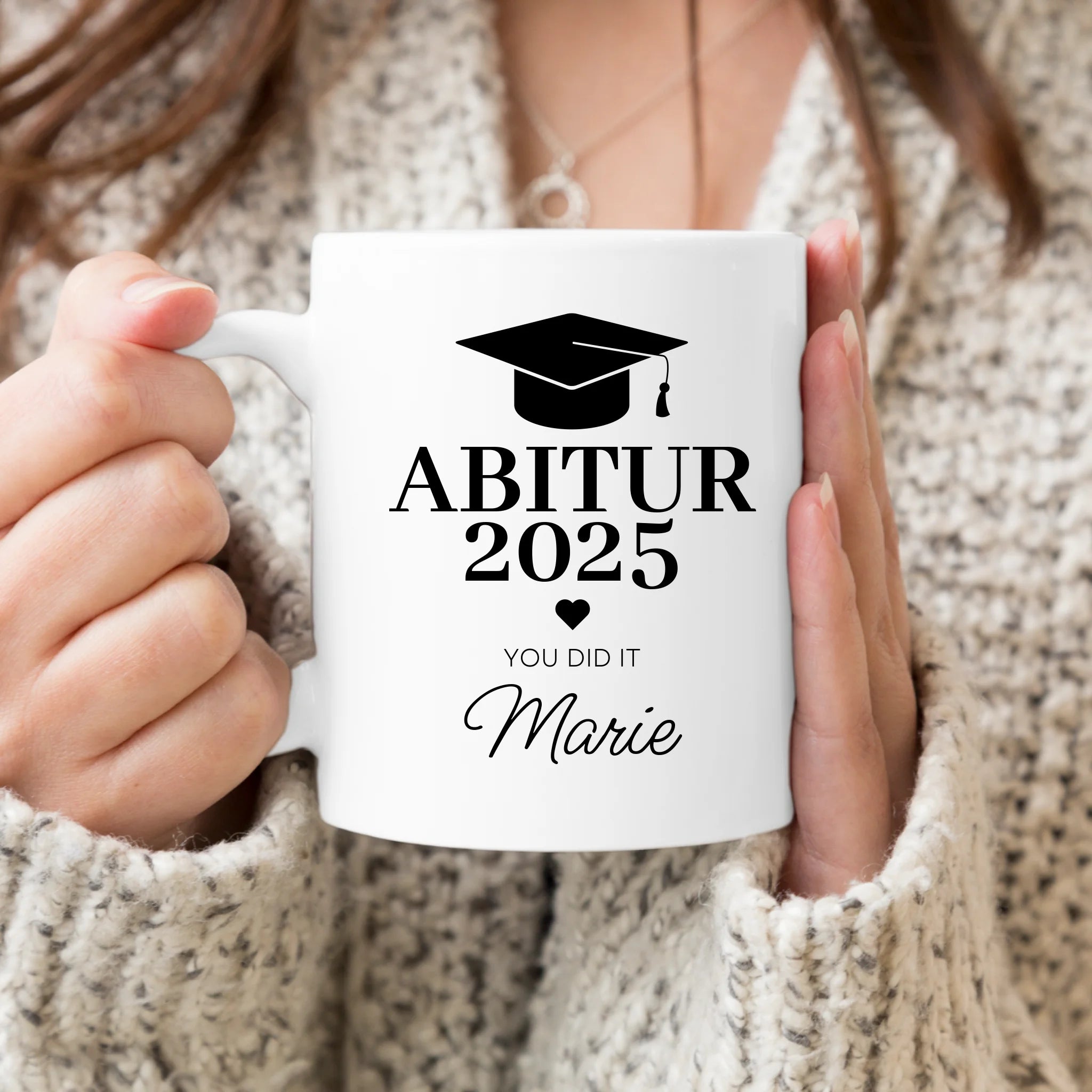 Personalisierte Tasse - Abitur/Abi mit Name und Jahr - You did it