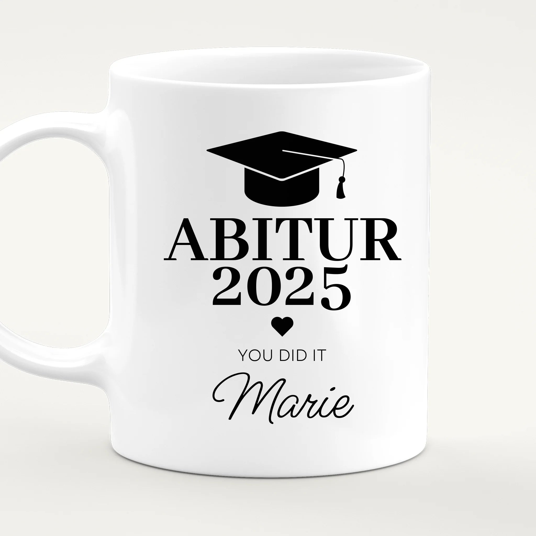Personalisierte Tasse - Abitur/Abi mit Name und Jahr - You did it
