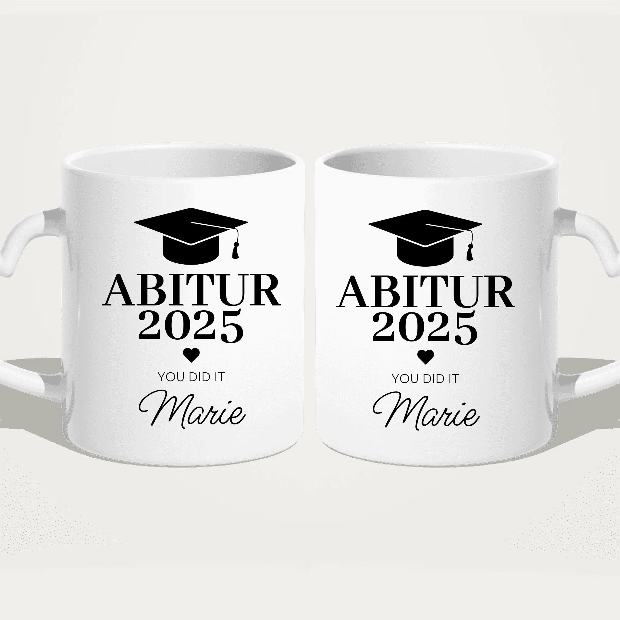 Personalisierte Tasse - Abitur/Abi mit Name und Jahr - You did it