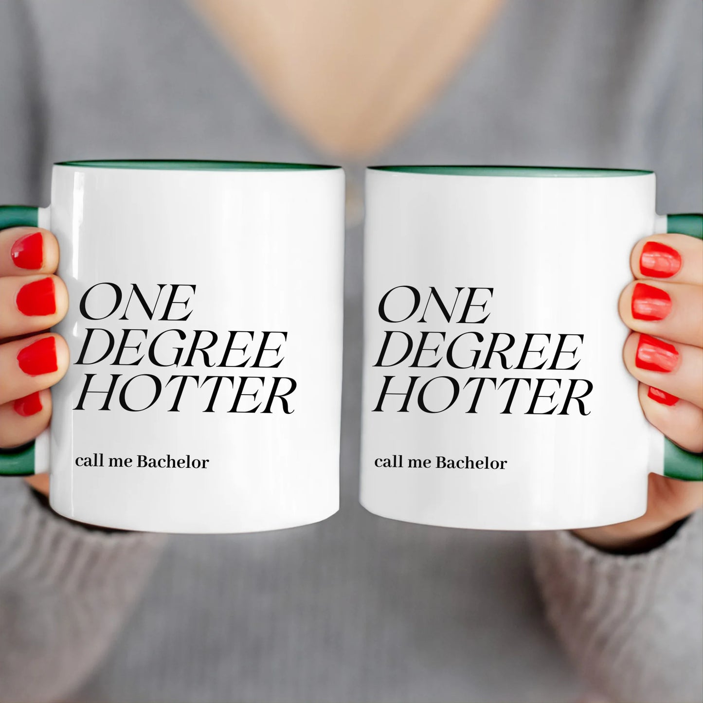 Personalisierte Tasse - One Degree Hotter - call me Bachelor