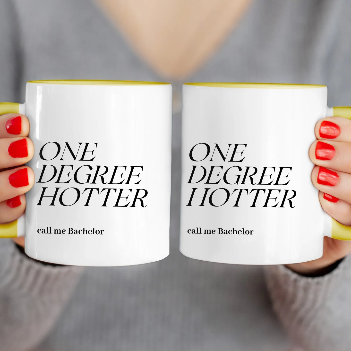 Personalisierte Tasse - One Degree Hotter - call me Bachelor