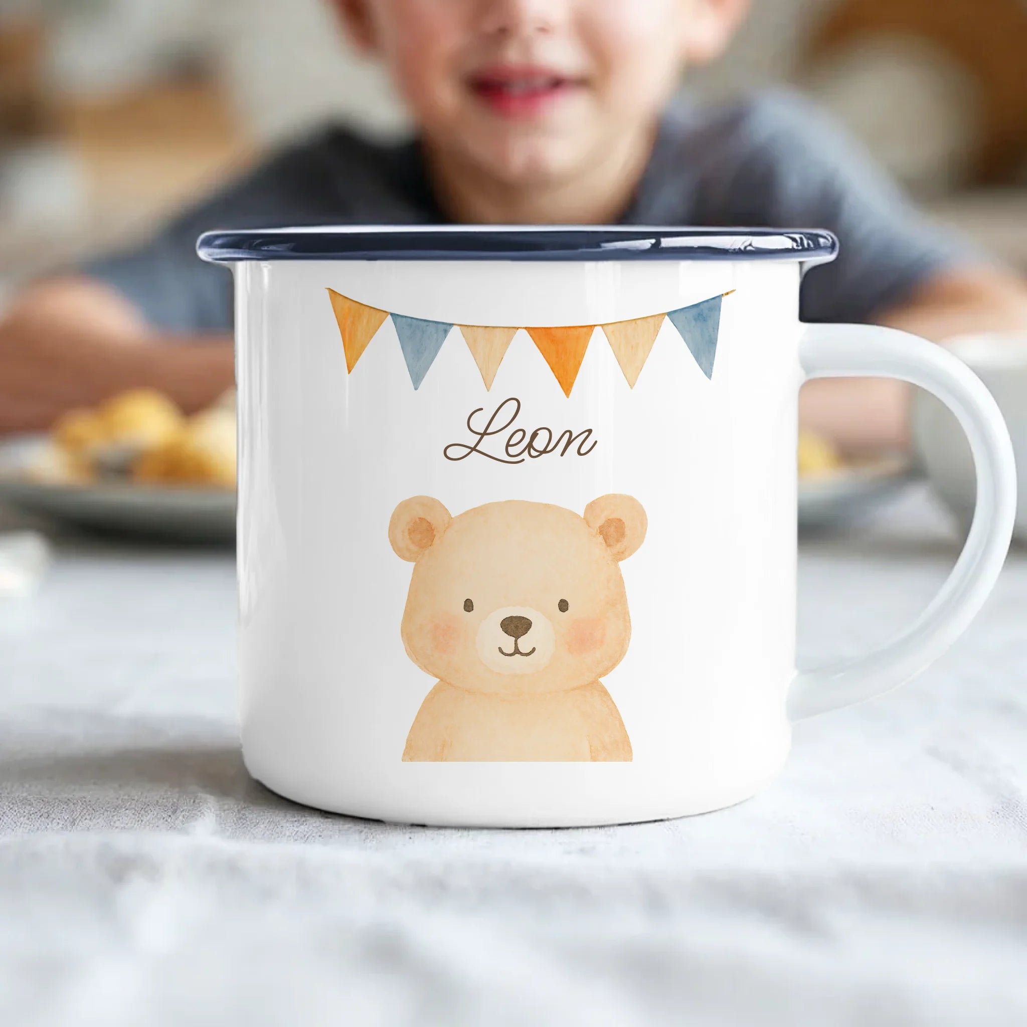 Kids Emaille - Schwarz