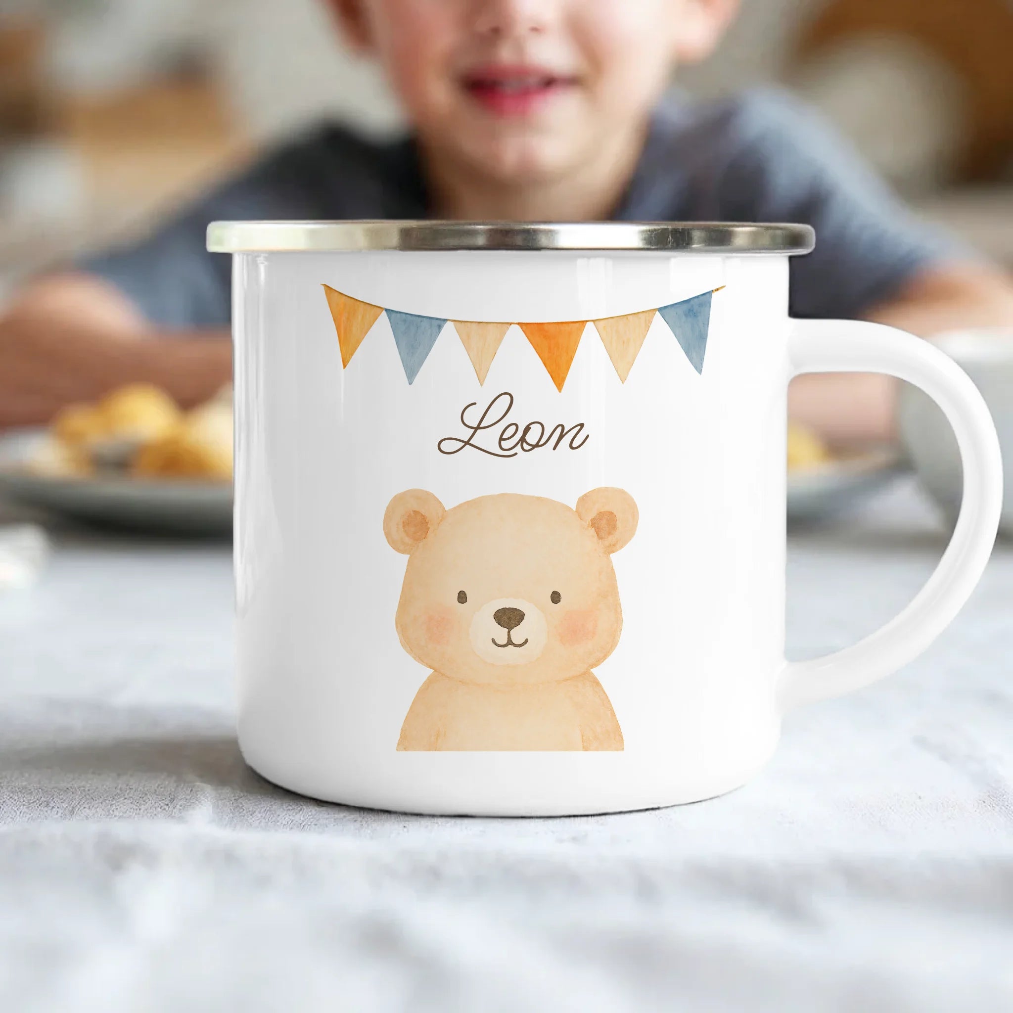 Kids Emaille - Schwarz