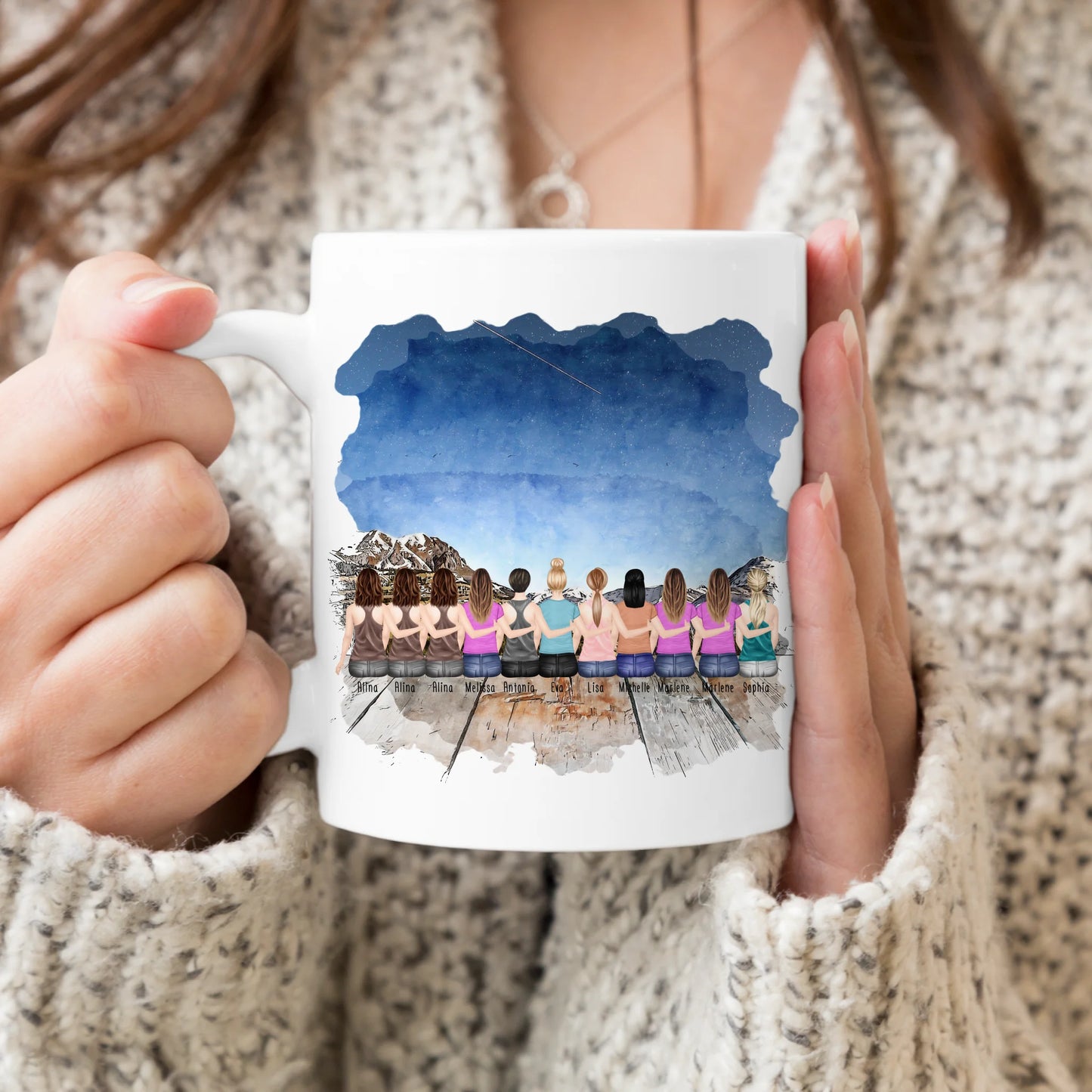 Personalisierte Tasse Kollegen (11 Frauen) - Abschiedsgeschenk