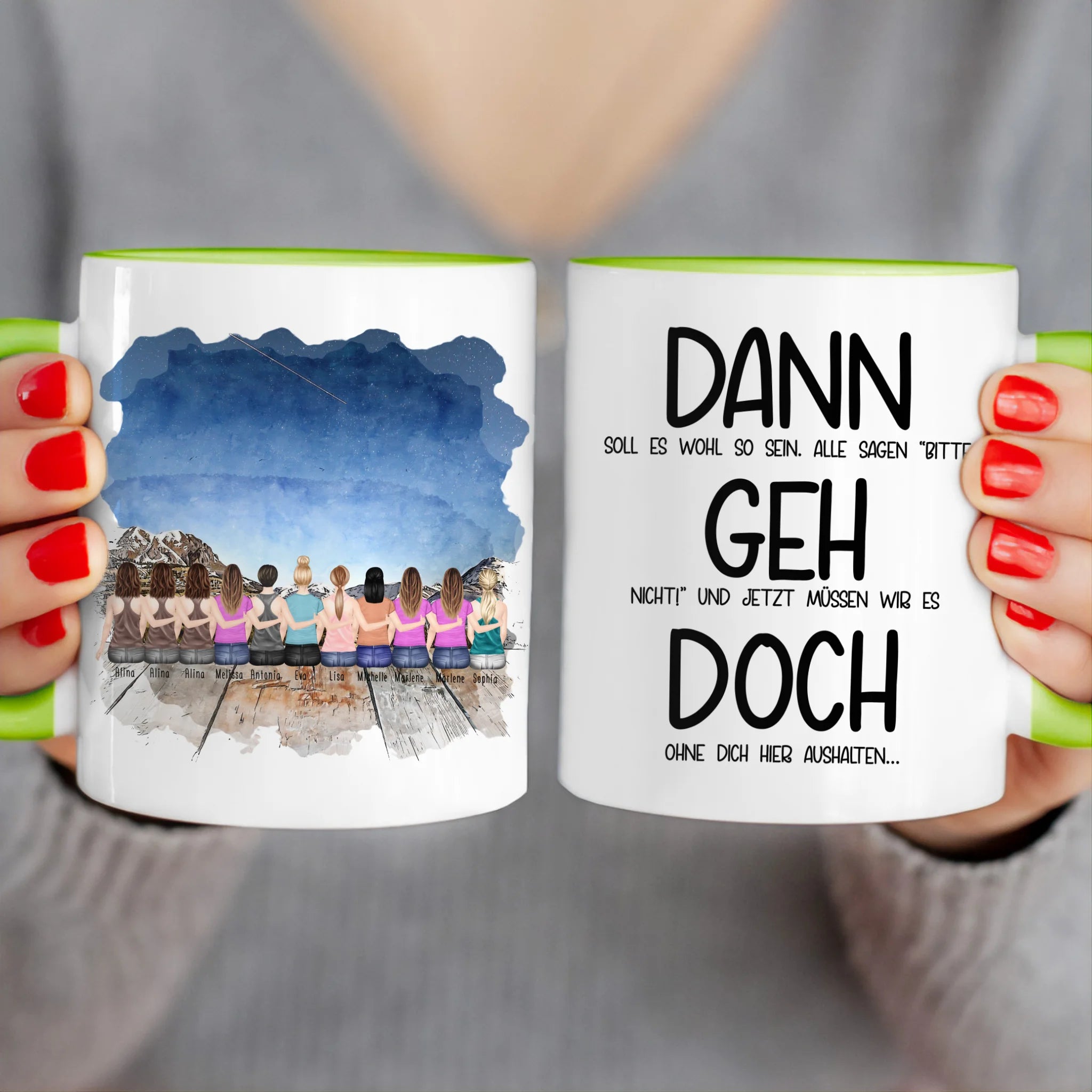 Personalisierte Tasse Kollegen (11 Frauen) - Abschiedsgeschenk