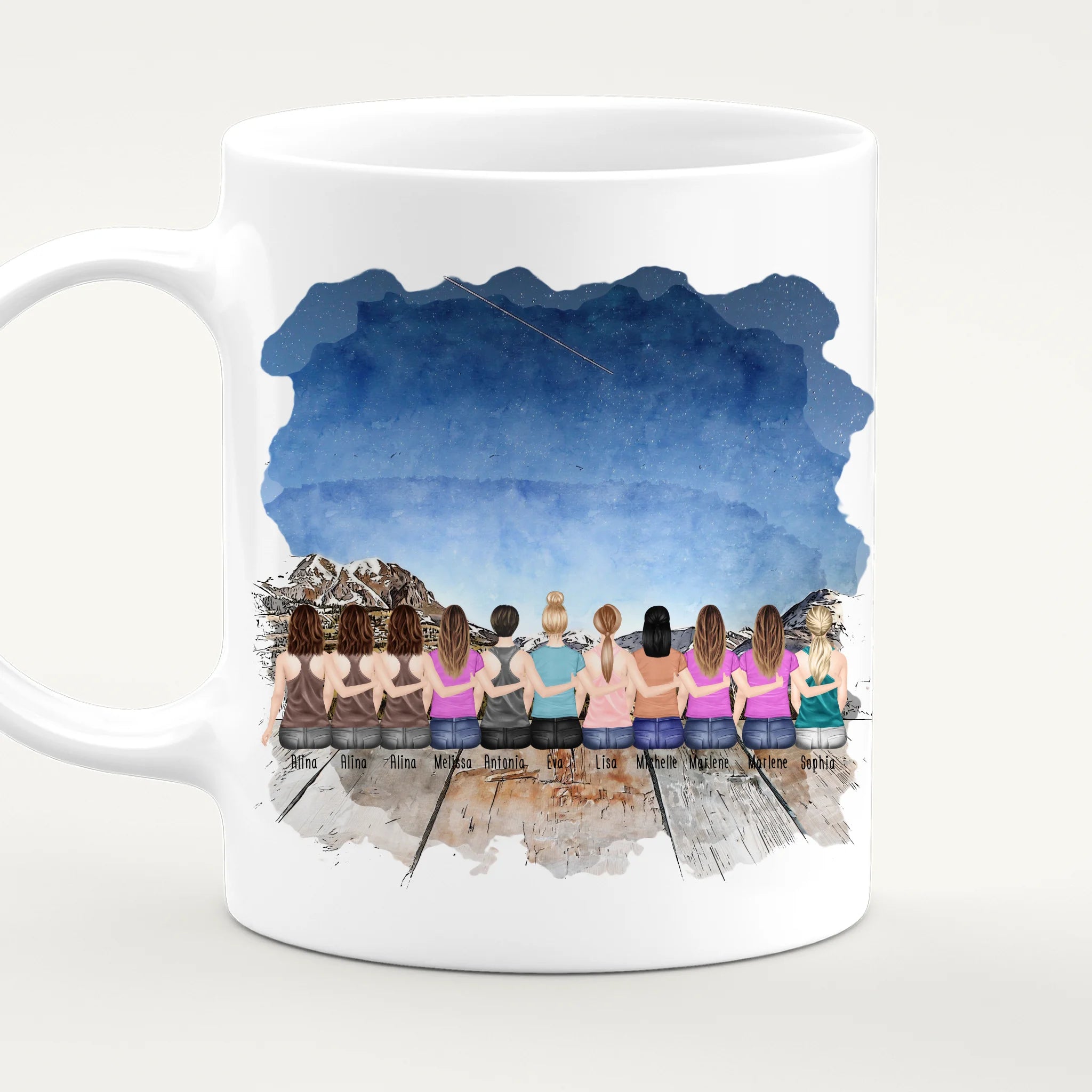 Personalisierte Tasse Kollegen (11 Frauen) - Abschiedsgeschenk
