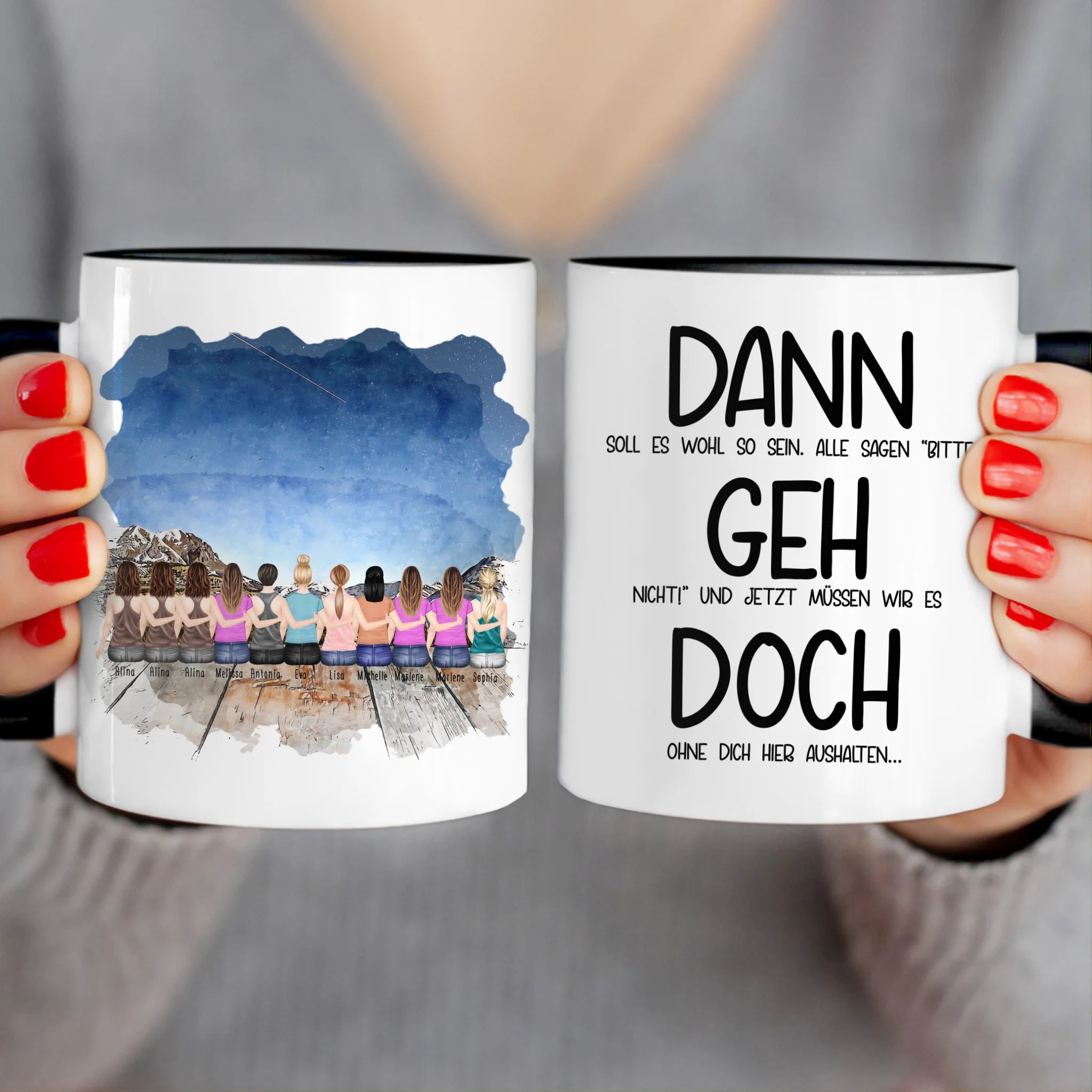 Personalisierte Tasse Kollegen (11 Frauen) - Abschiedsgeschenk