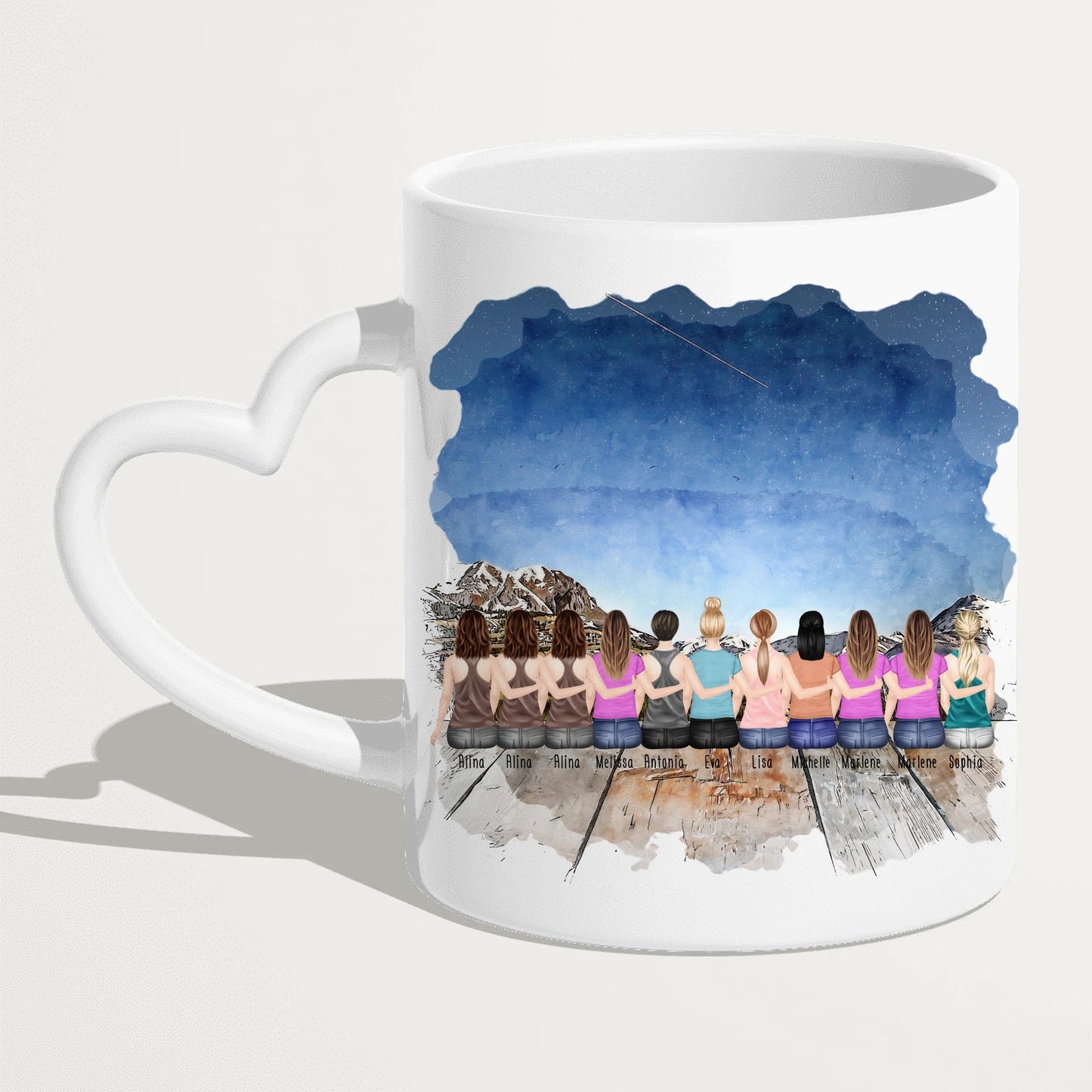 Personalisierte Tasse Kollegen (11 Frauen) - Abschiedsgeschenk