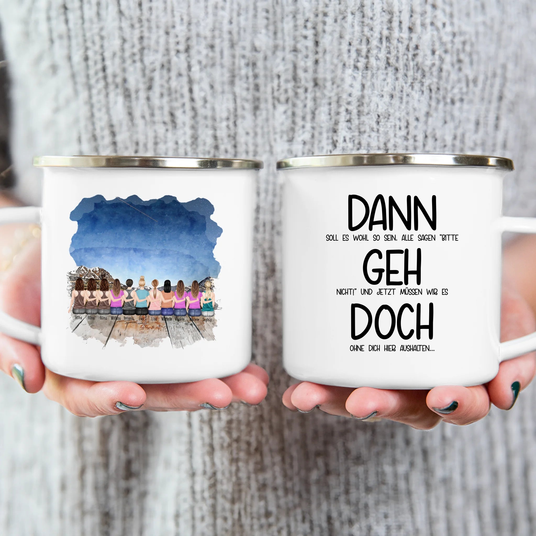 Personalisierte Tasse Kollegen (11 Frauen) - Abschiedsgeschenk