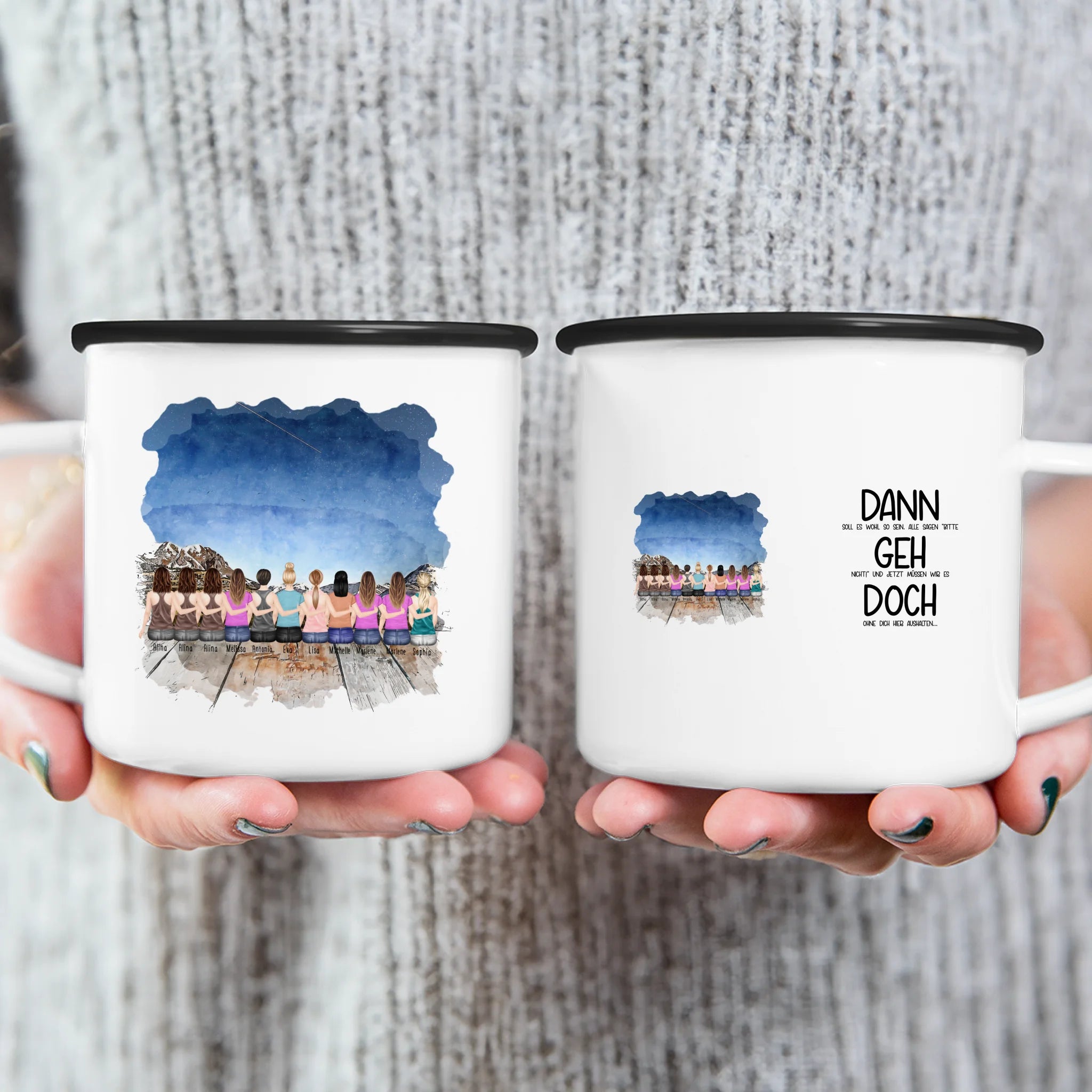 Personalisierte Tasse Kollegen (11 Frauen) - Abschiedsgeschenk