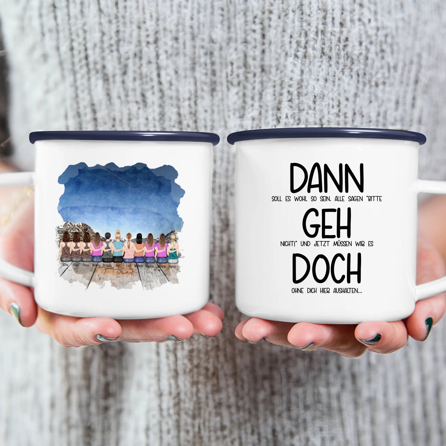 Personalisierte Tasse Kollegen (11 Frauen) - Abschiedsgeschenk