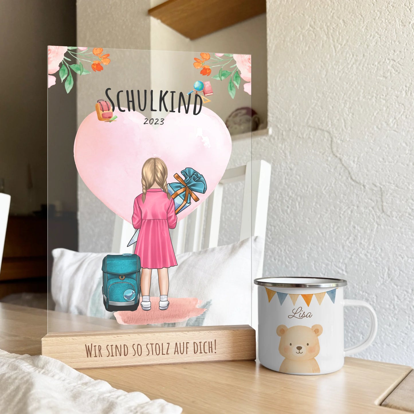 Acryl Tasse Bundle Crop - Silber - 20x30 - Base