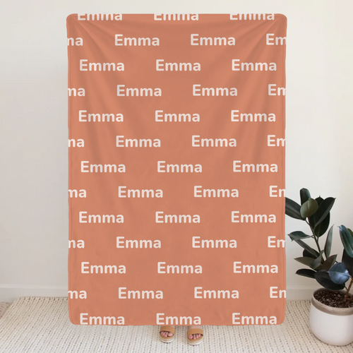 Personalisierte Decke mit Namen - Namensdecke