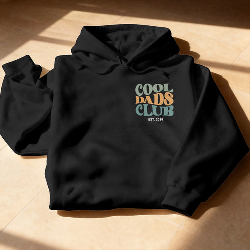 Personalisierter Hoodie - Cool Dads Club mit Geburtsjahr
