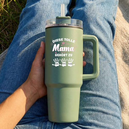 Personalisierter Thermo Cup - Diese tolle Mama gehört zu... (bis zu 10 Kinder)