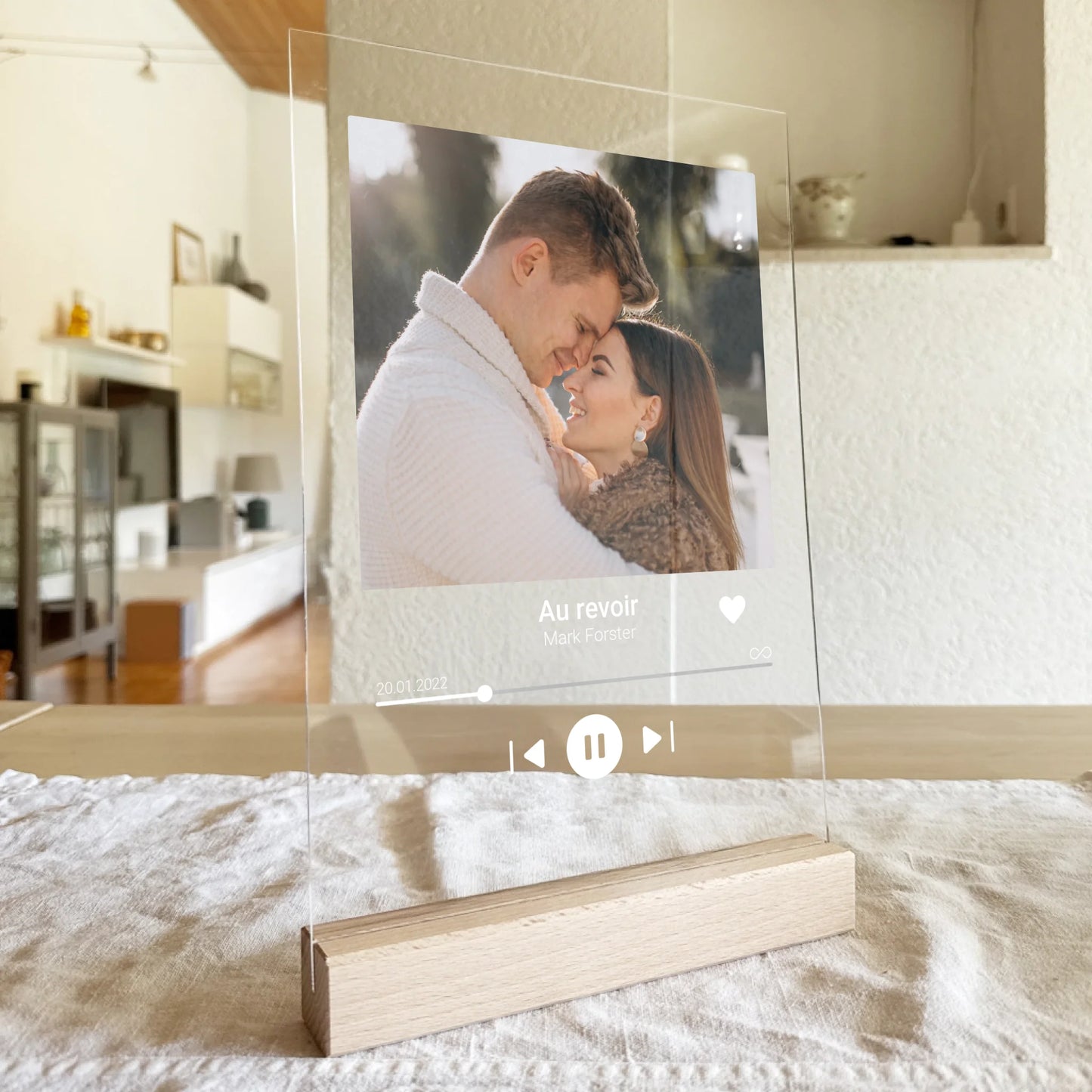 Personalisierte Acrylglasplatte - Album-Cover - Musik Player