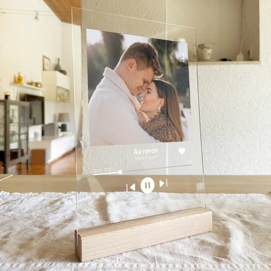 Personalisierte Acrylglasplatte - Album-Cover - Musik Player